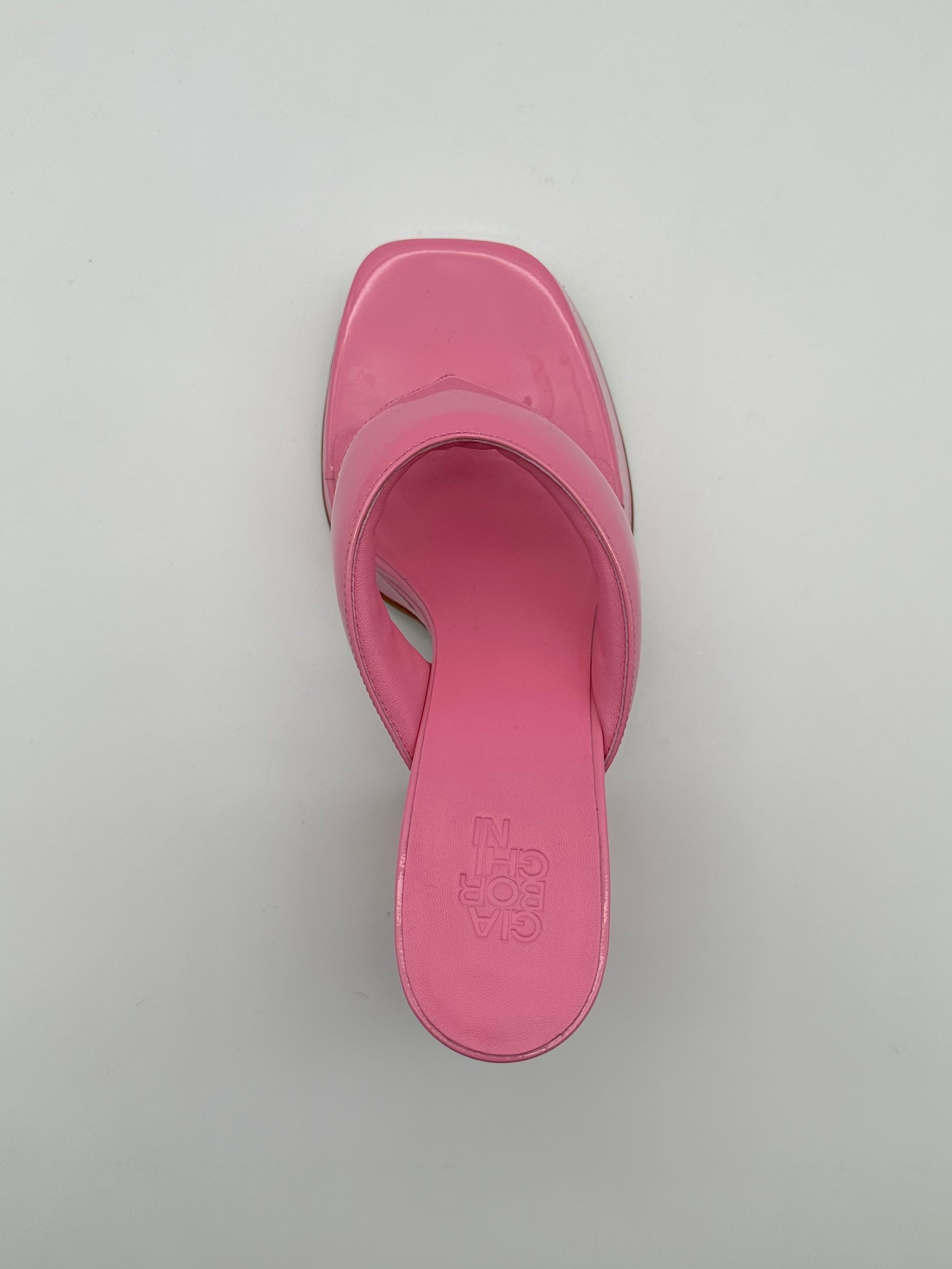 Pink Patent Platform Sandals