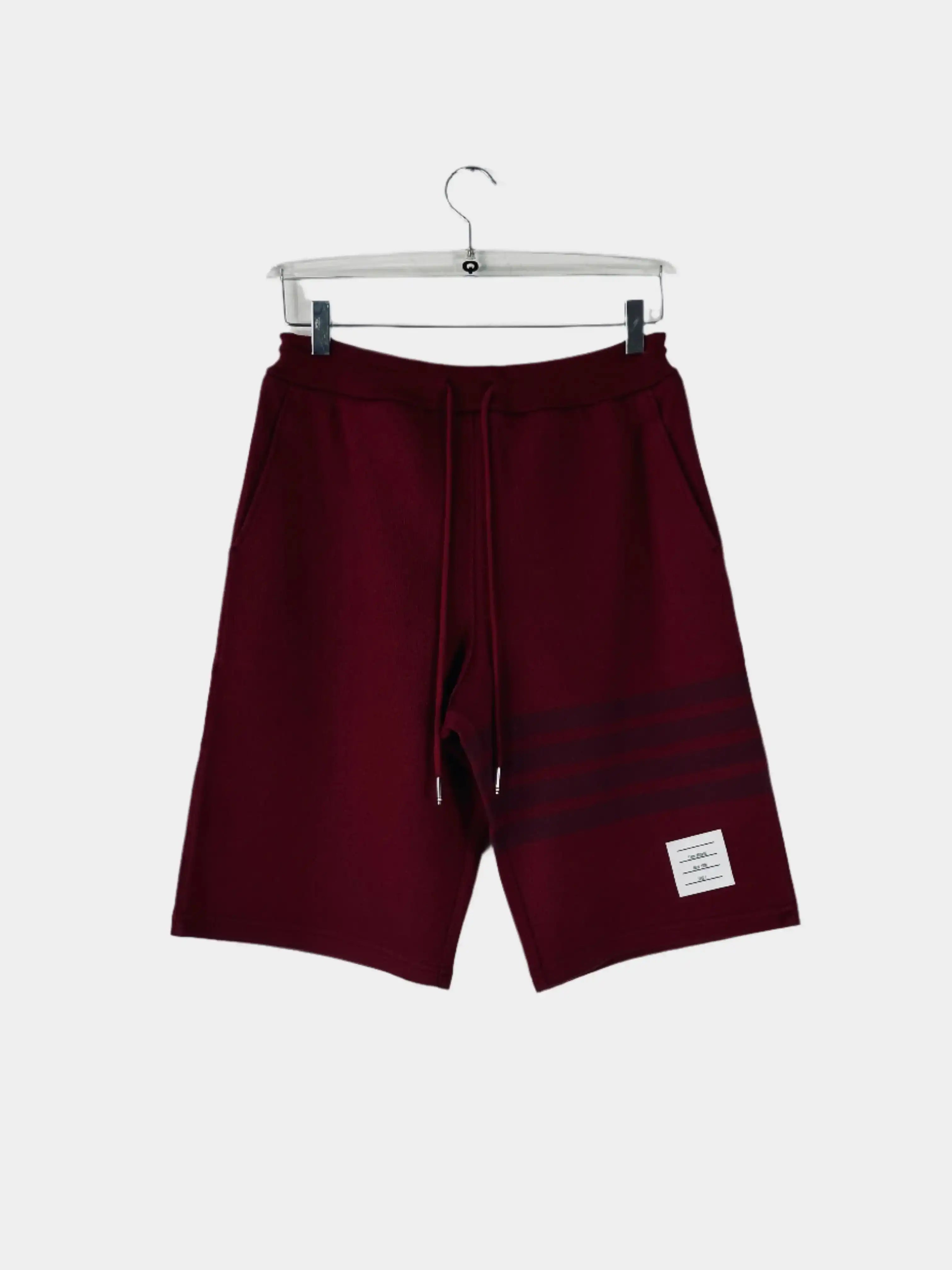 Shorts A Righe Rossi