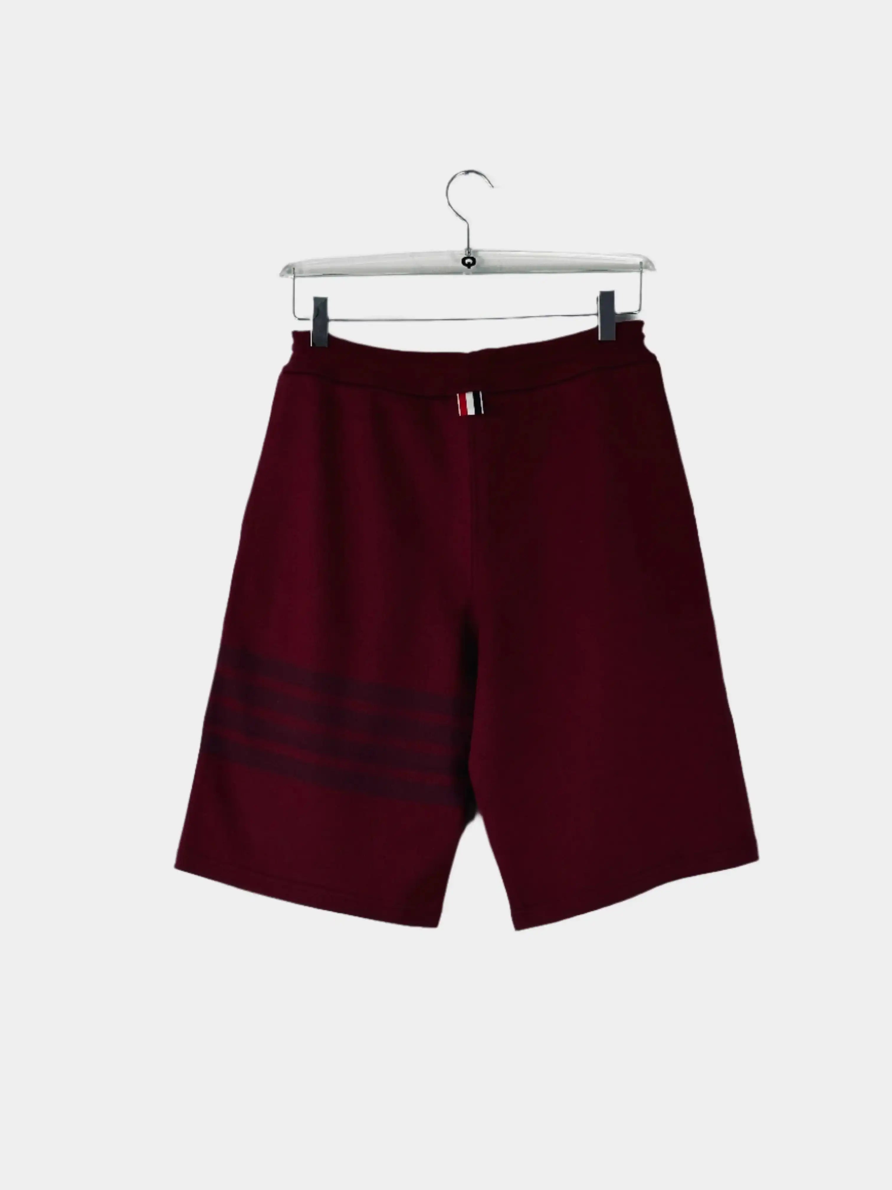 Shorts A Righe Rossi