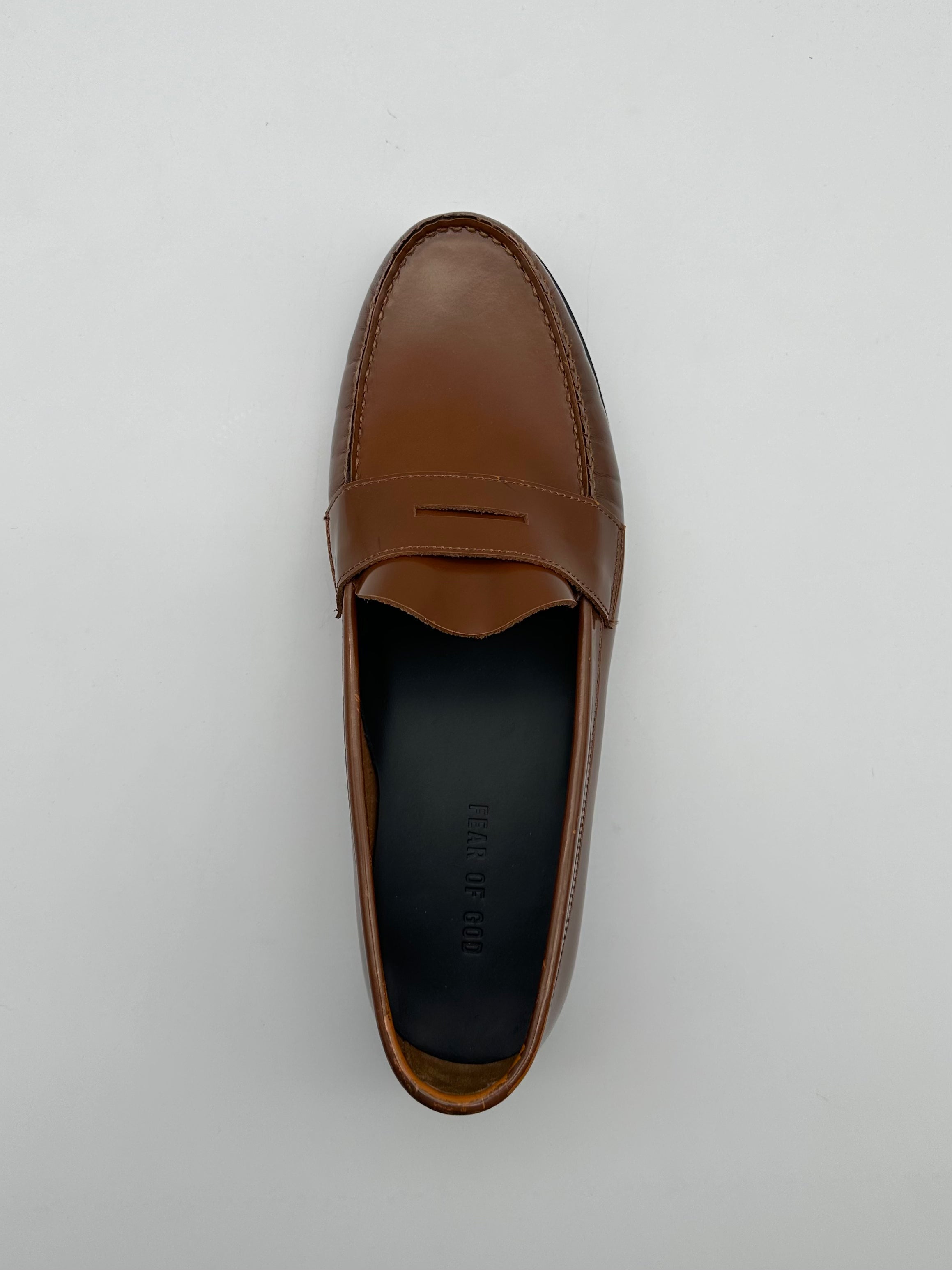 Penny Loafer In Pelle Lucida Colore Vicunia