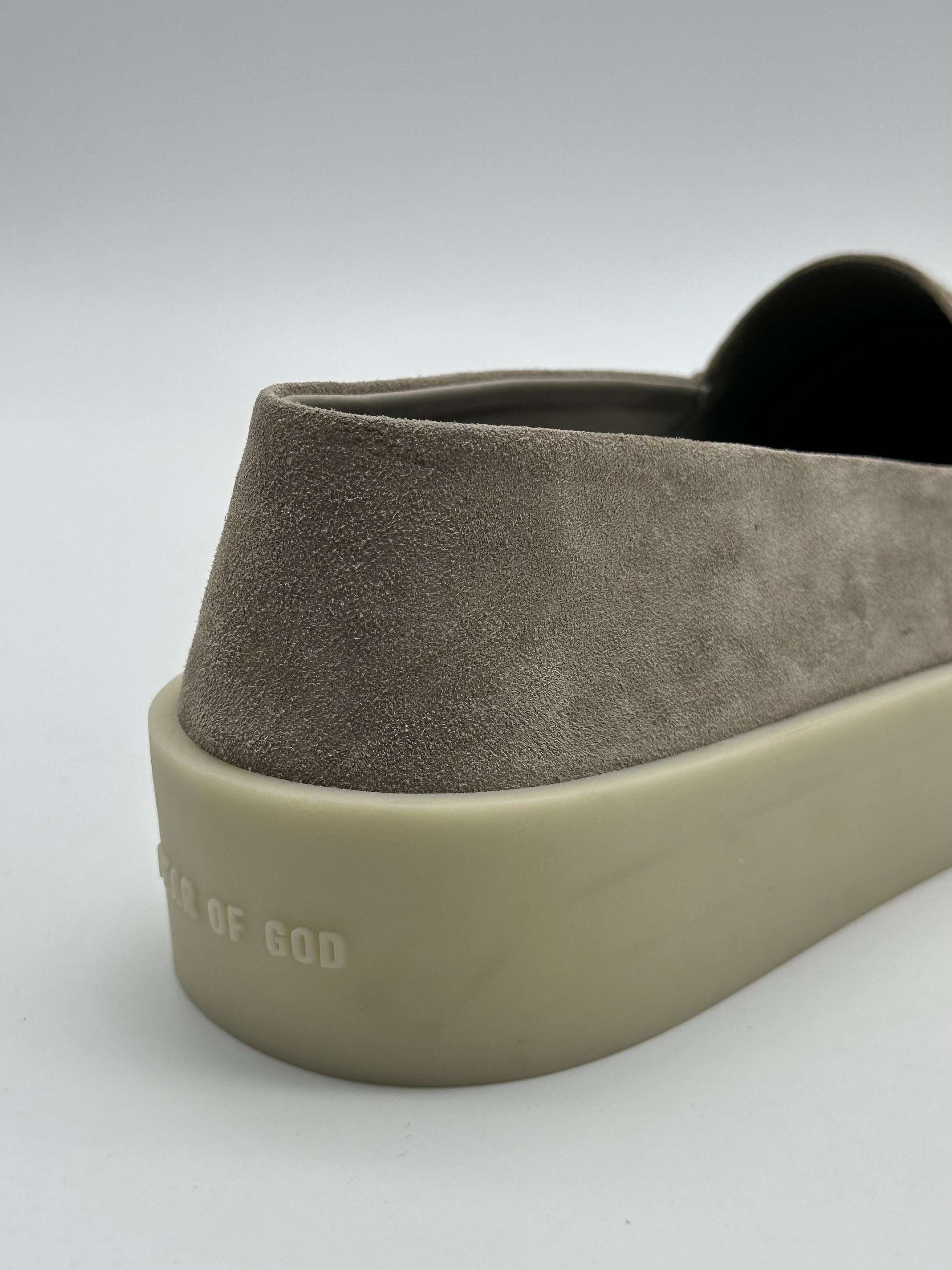 Taupe Suede Espadrilles With Pony Skin Details