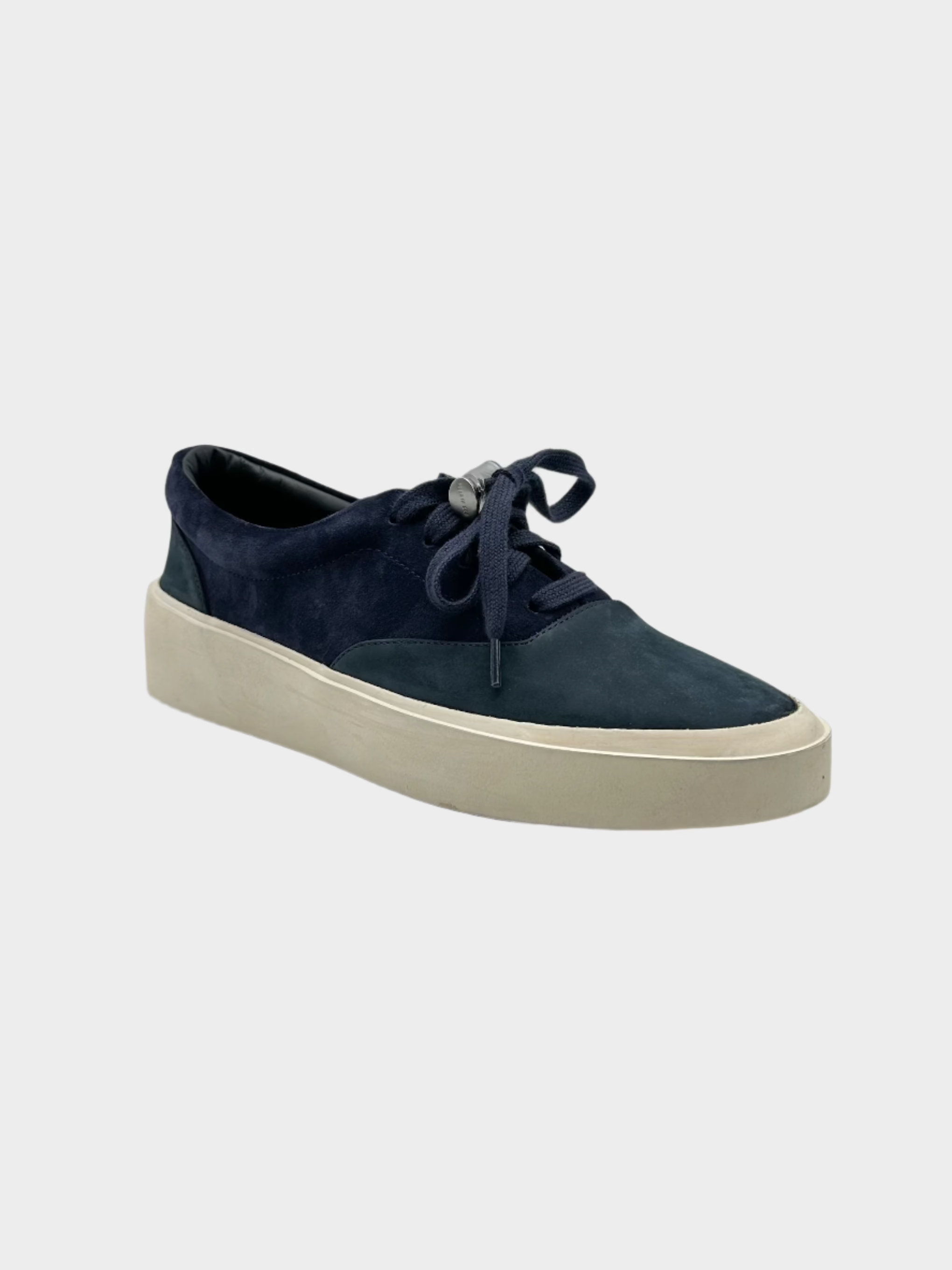 Sneaker 101 Lace Up Navy In Suede Con Suola Alta