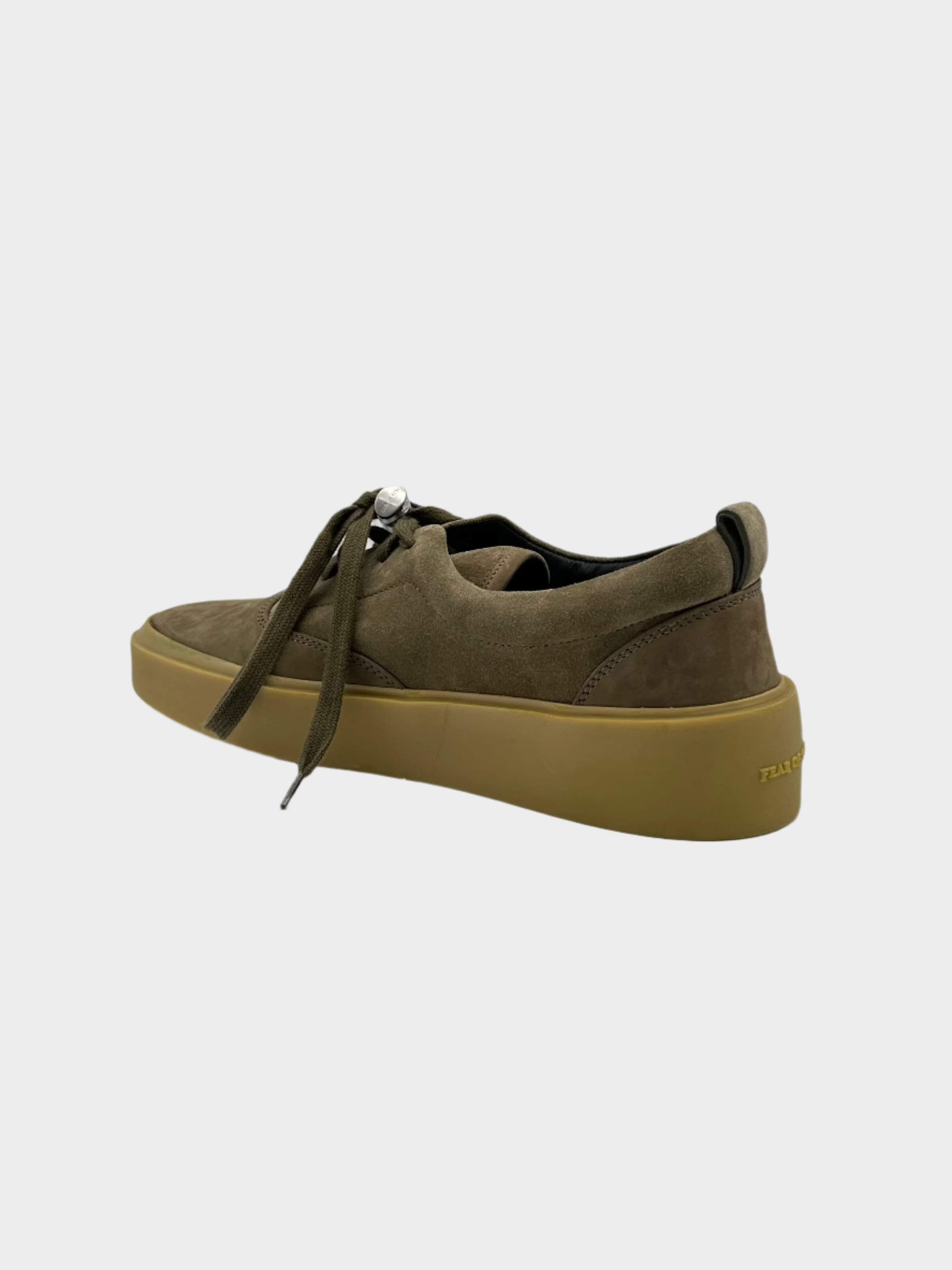 101 Lace Up Sneaker Taupe In Suede Con Suola Alta