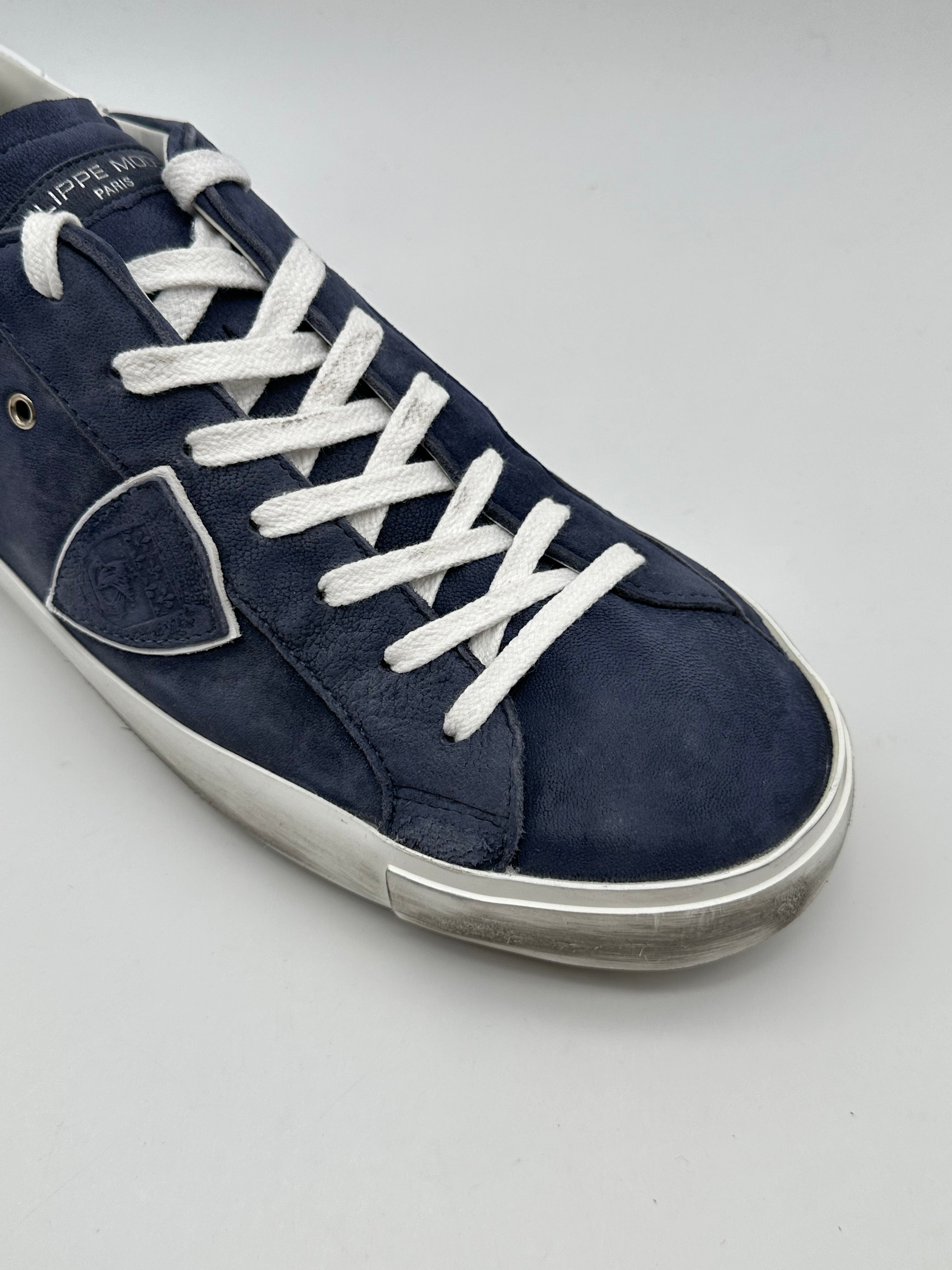 Sneakers PRSX Low In Nabuk Lave Blu