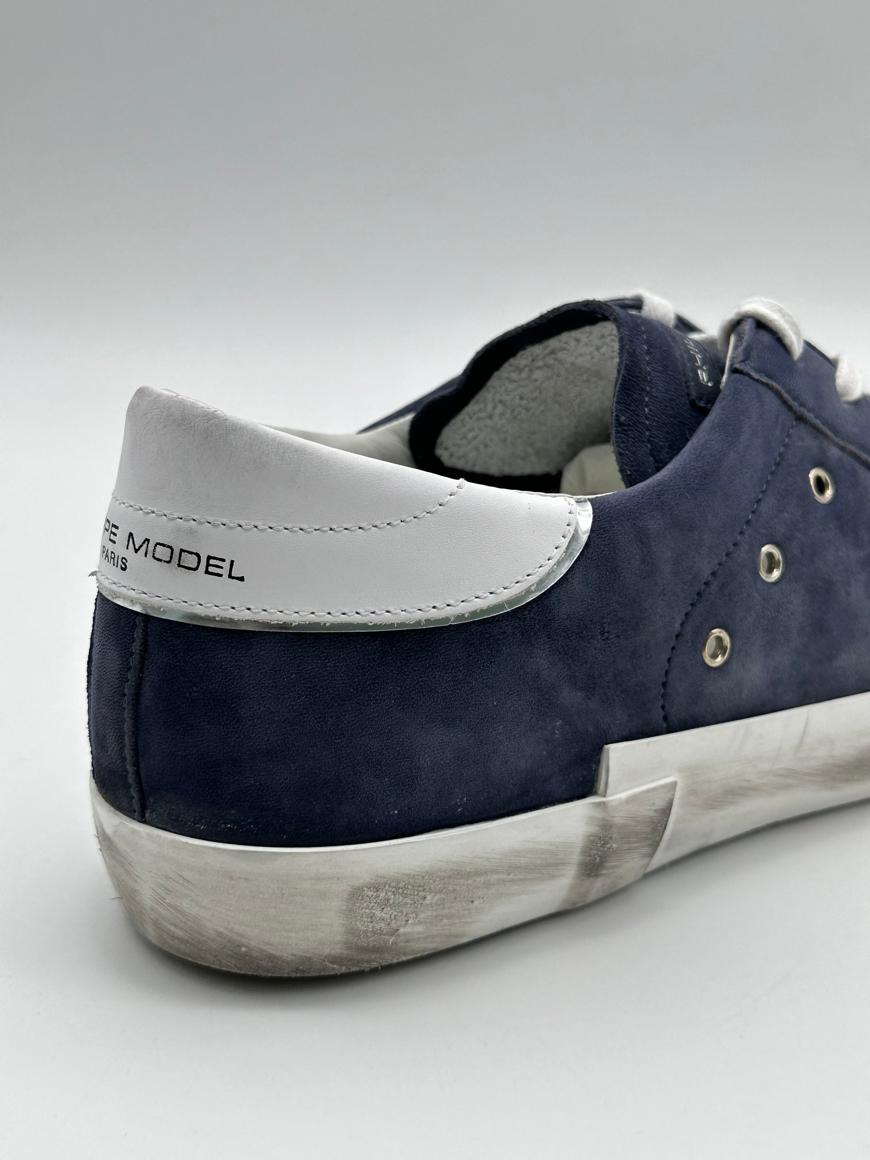Sneakers PRSX Low In Nabuk Lave Blu