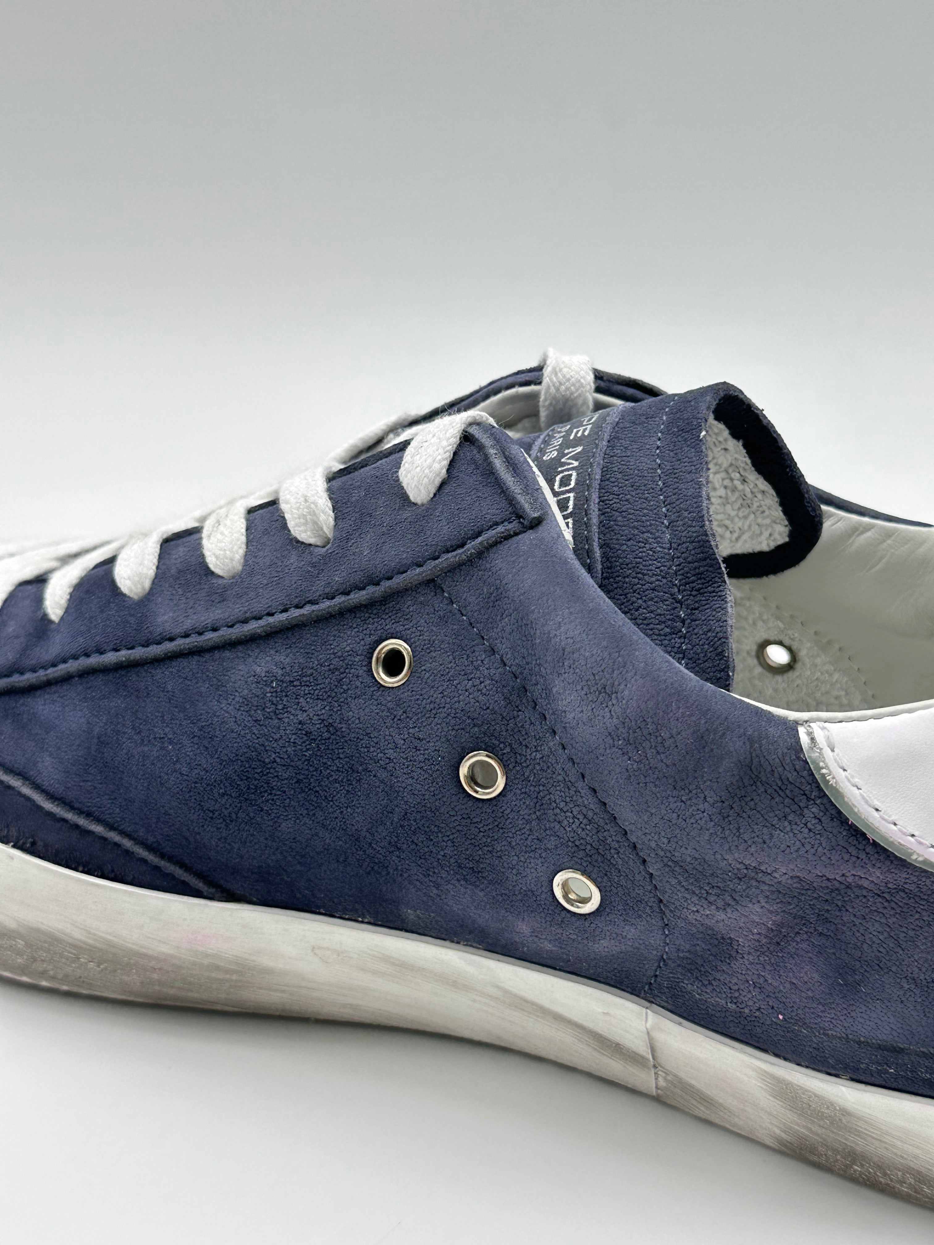 Sneakers PRSX Low In Nabuk Lave Blu