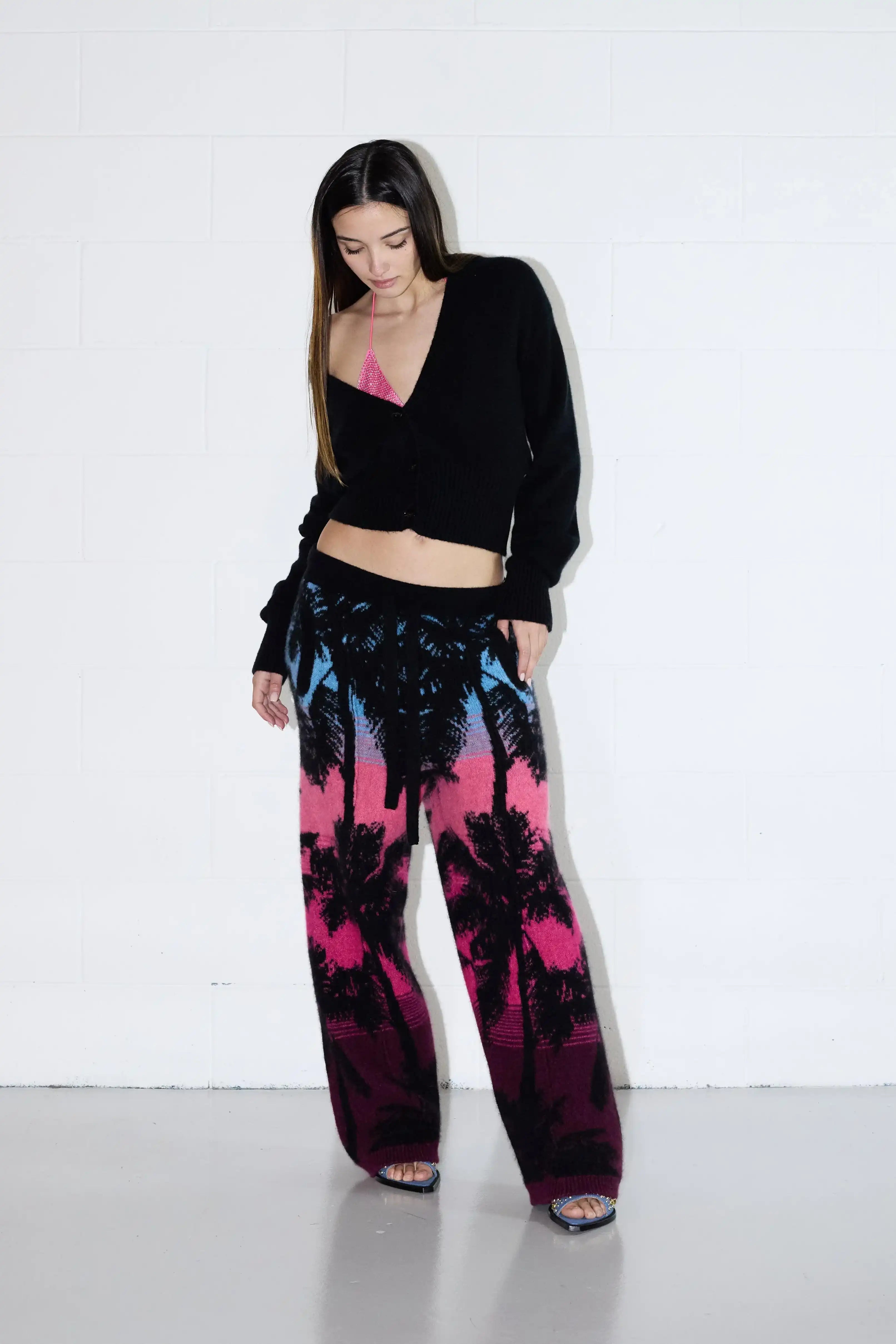 Palms Jacquard Pants