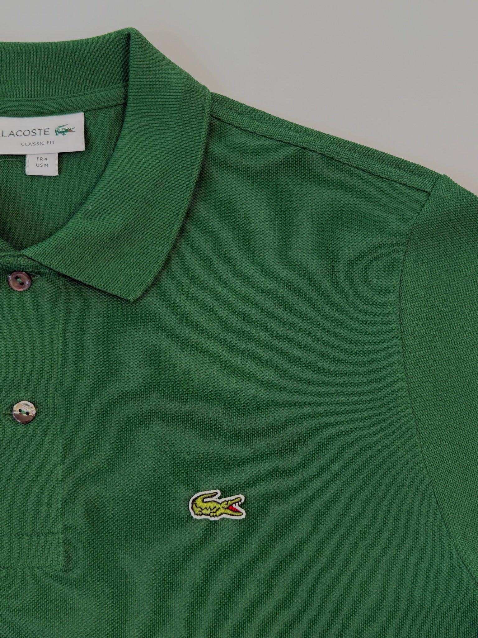 Green Cotton Piqué Polo