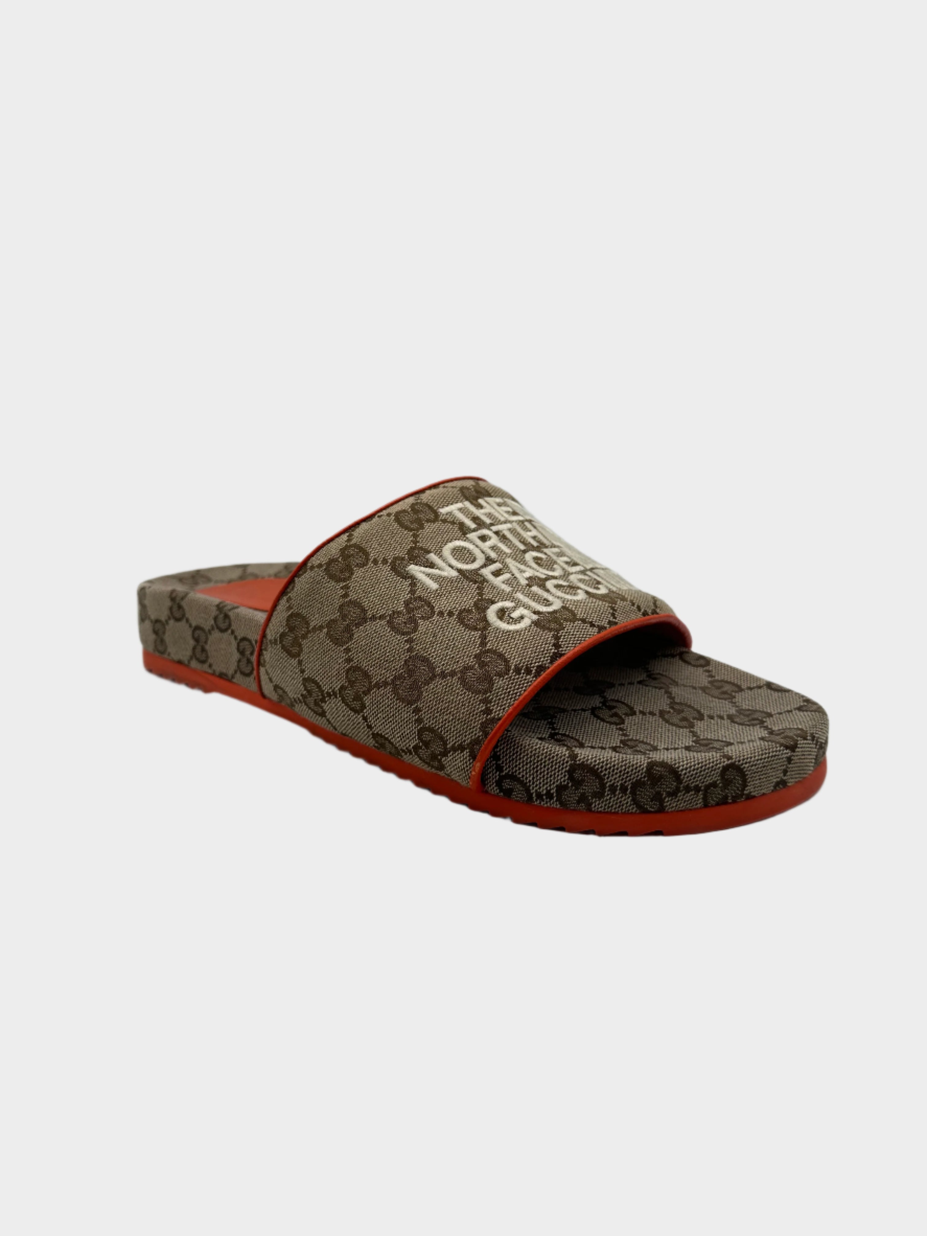 Slippers In Tessuto Gucci x The North Face