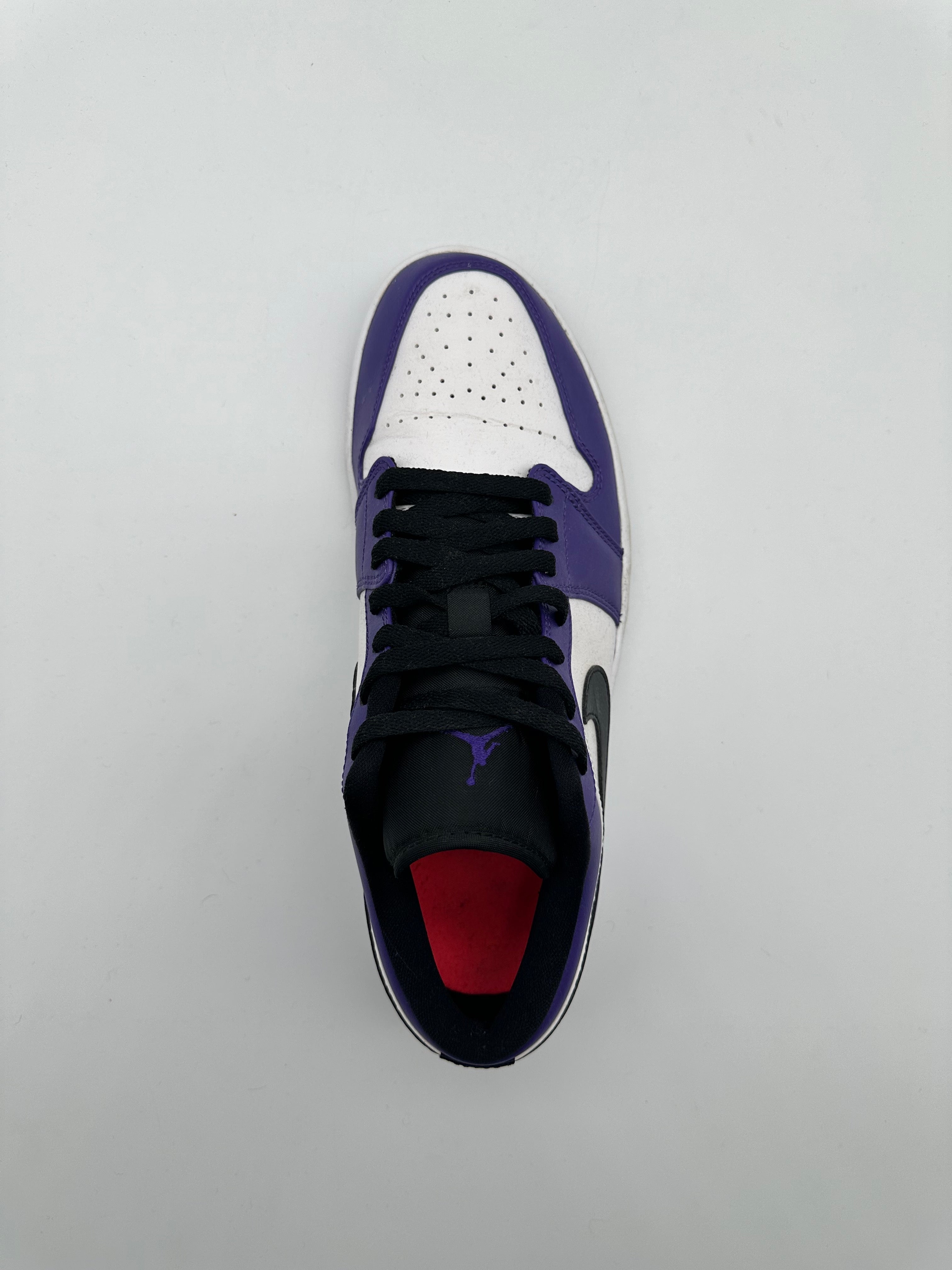 Jordan 1 Low Bianco Nero Viola