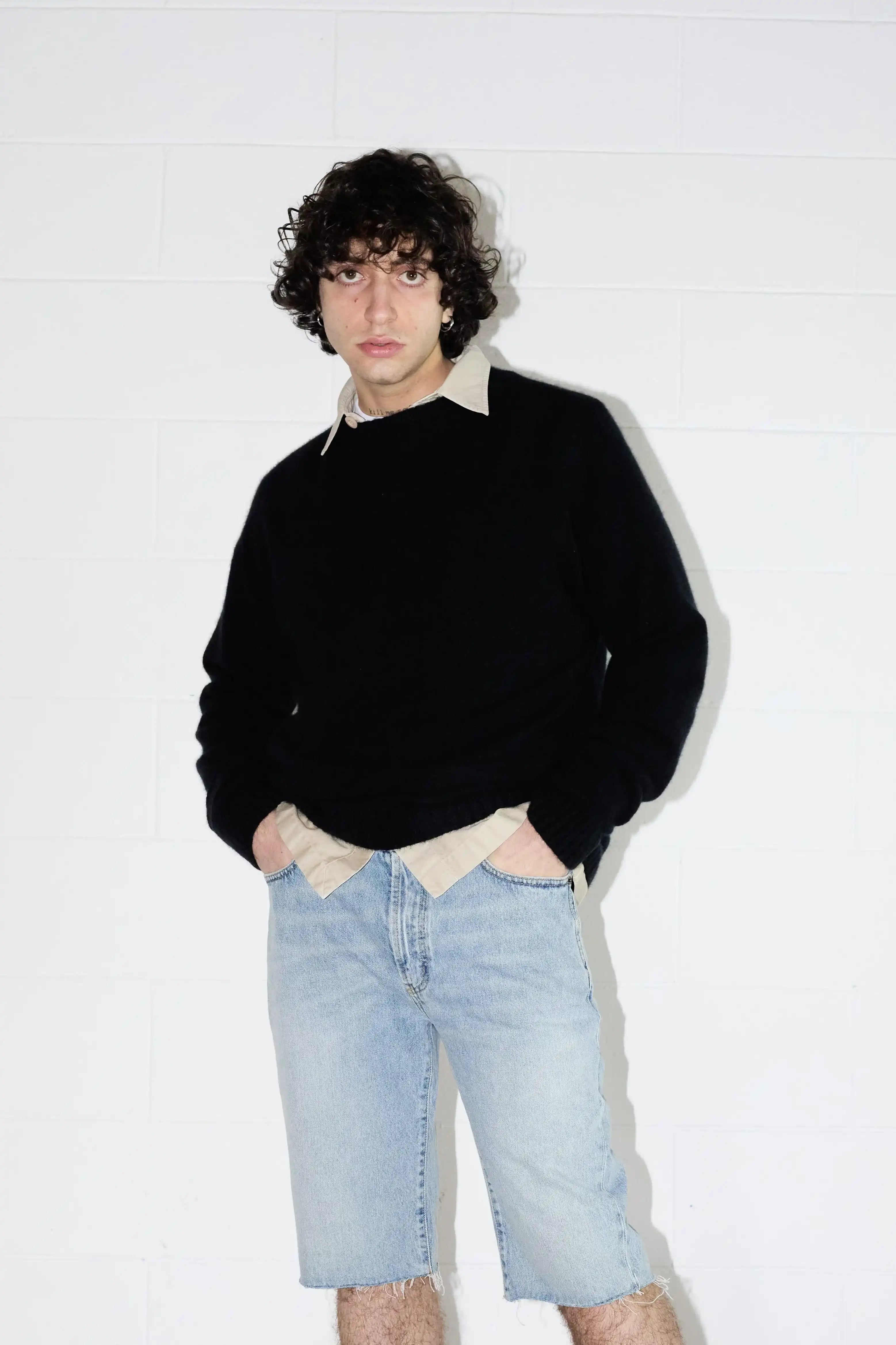Men's Basic Jumper Sweater Black