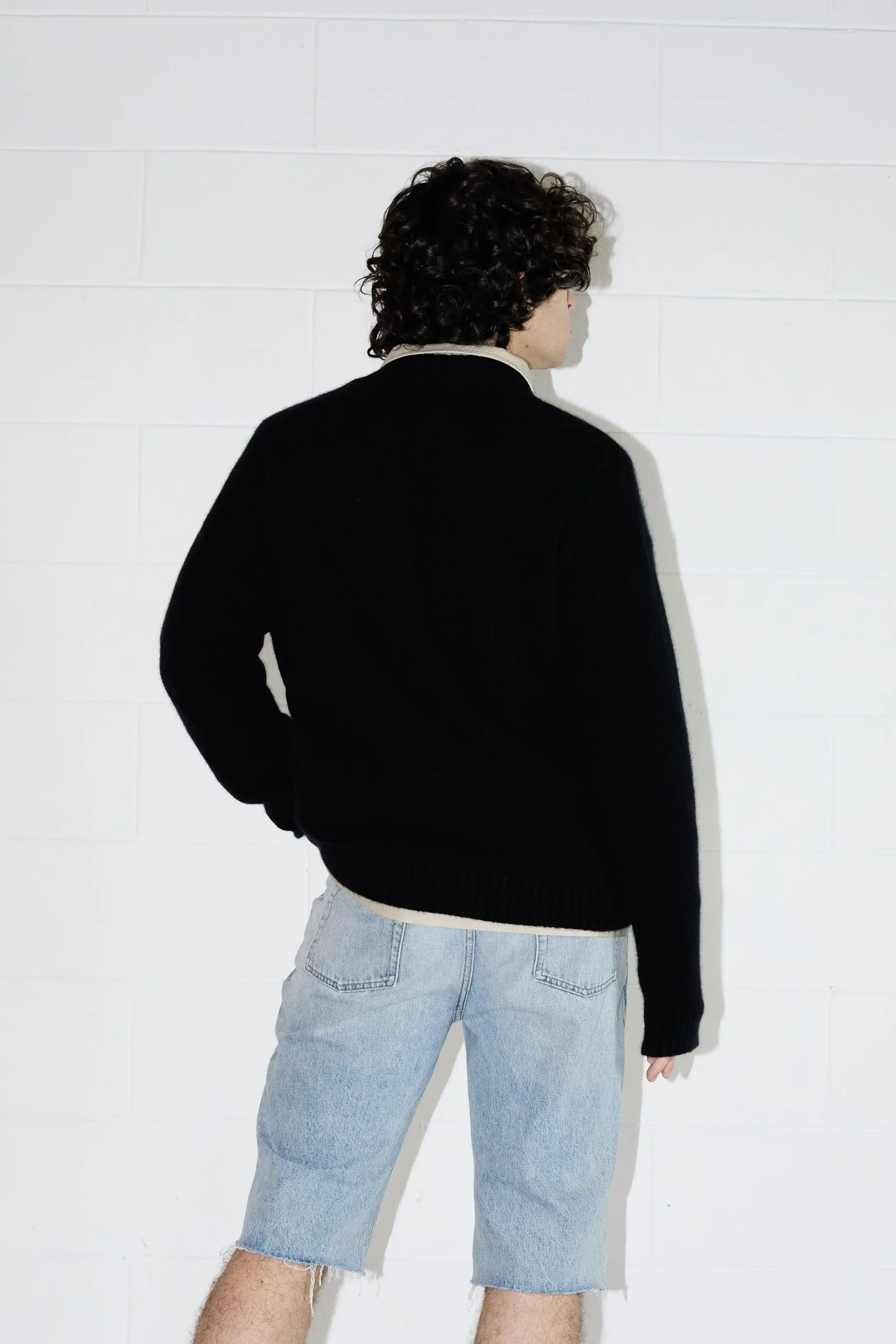 Men's Basic Jumper Sweater Black