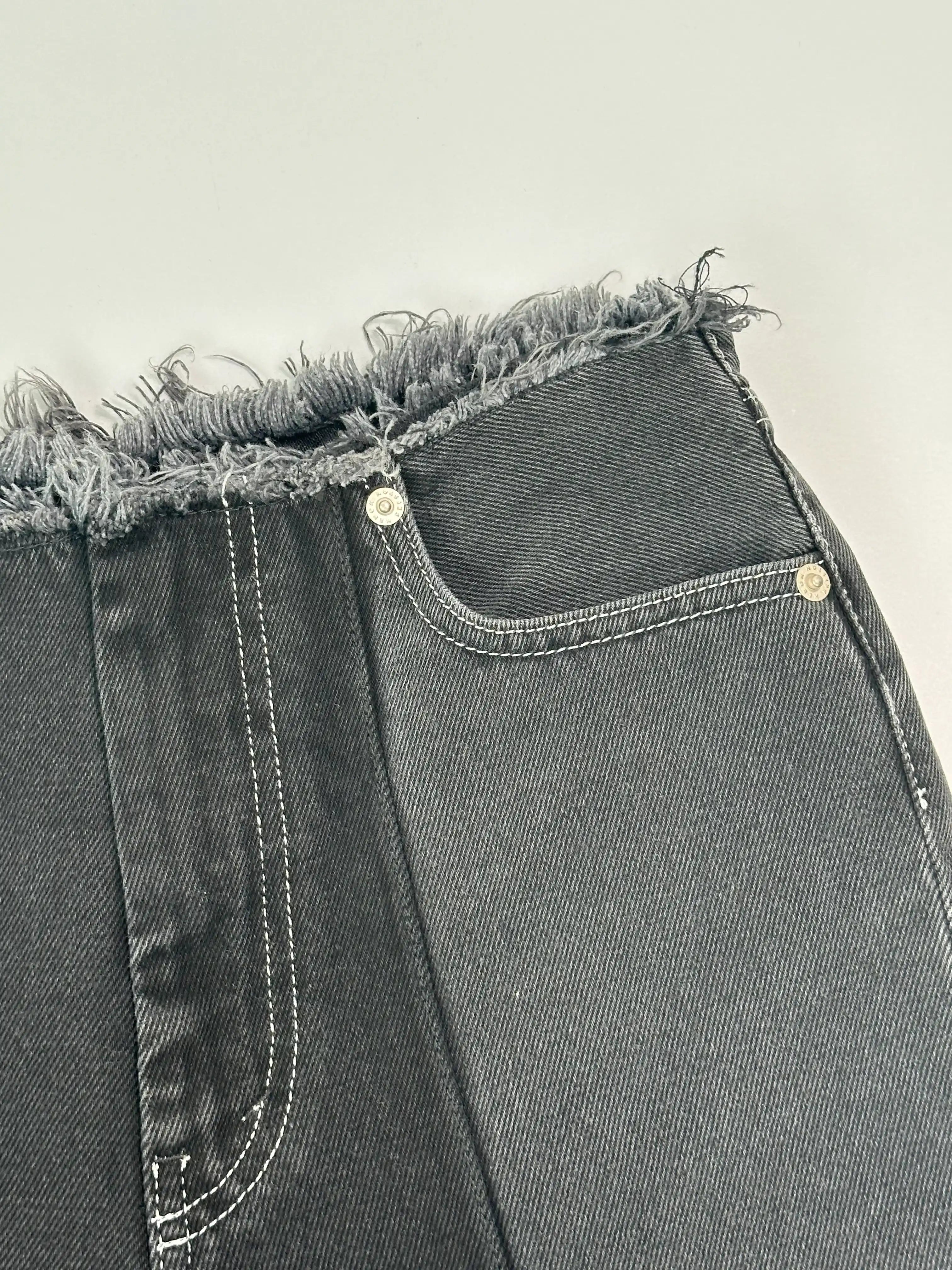 Patchwork Denim Shorts