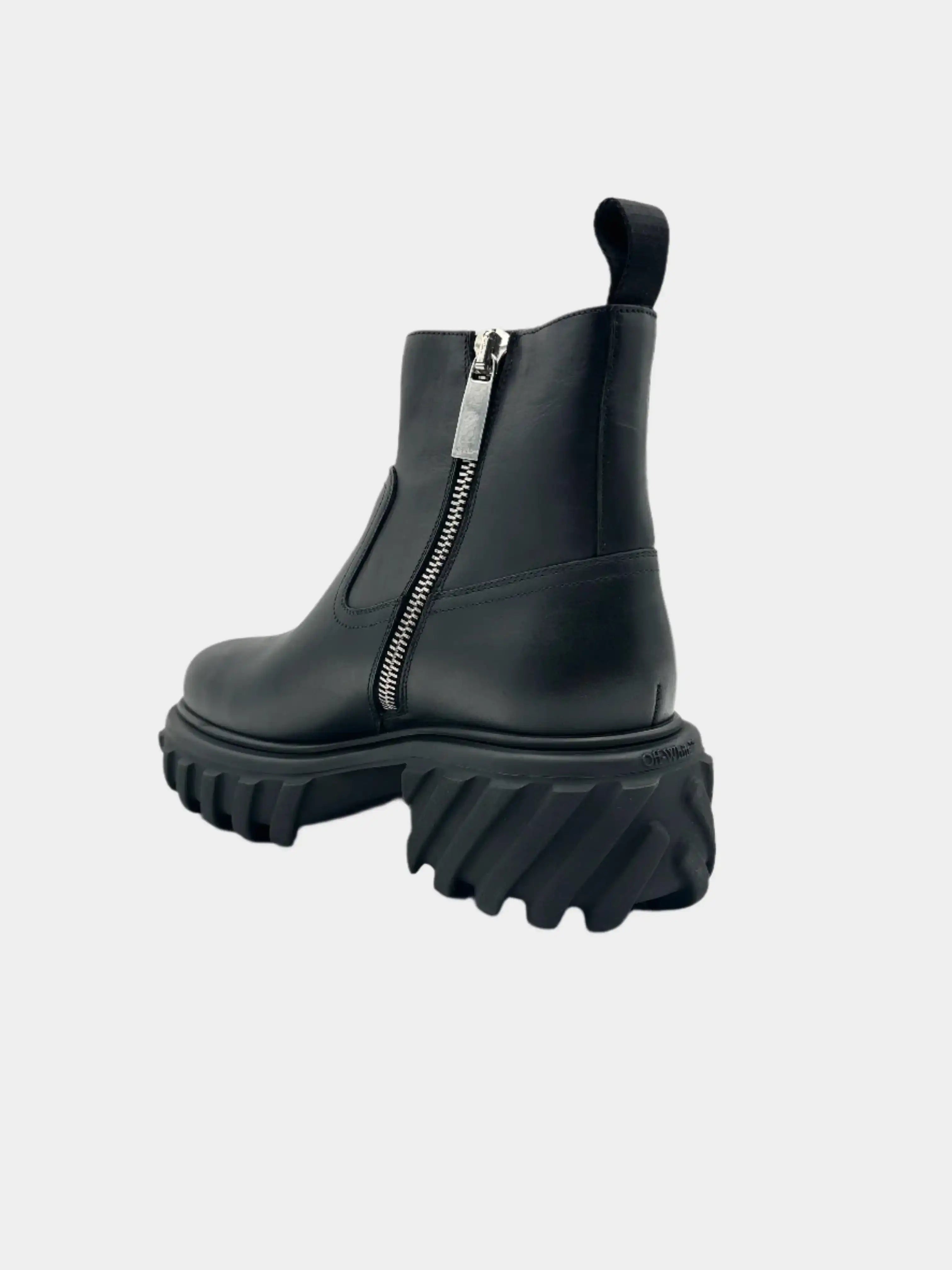 Black Side Zip Ankle Boots