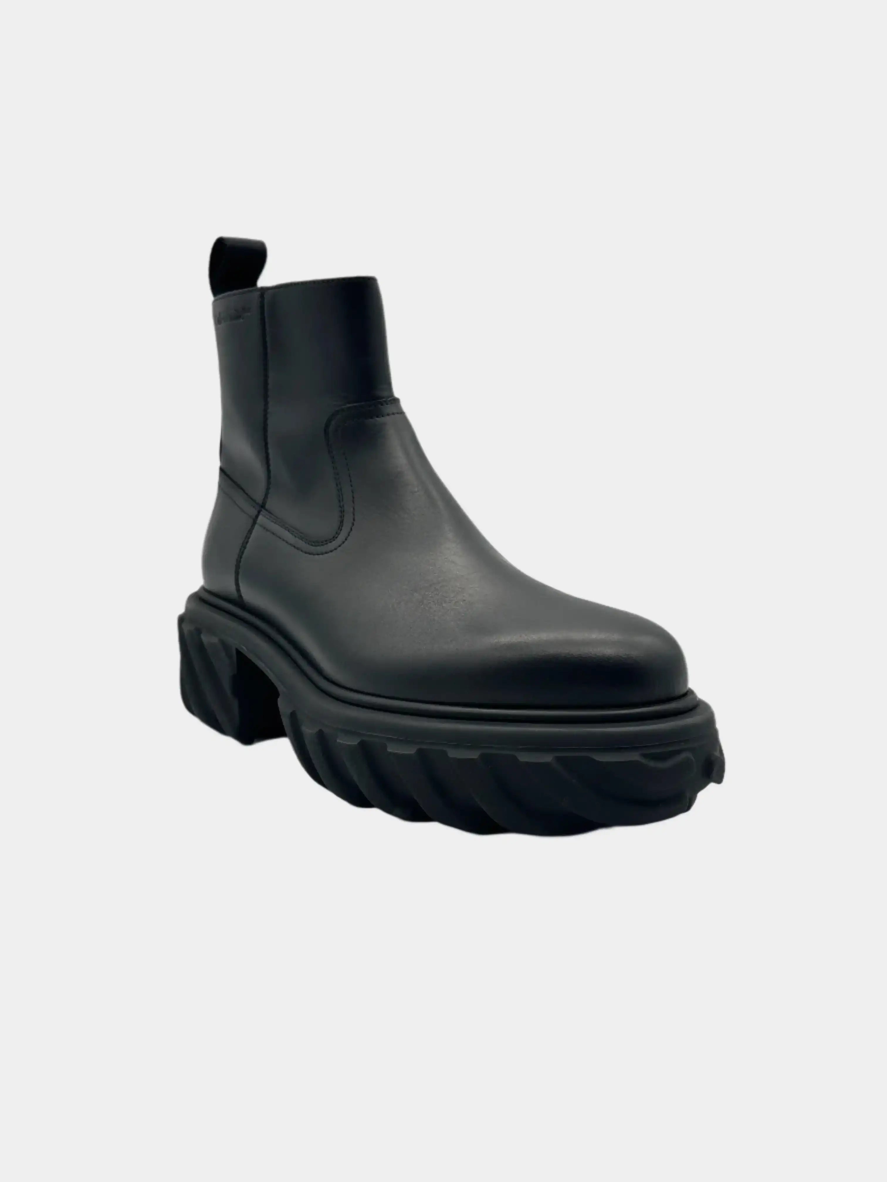 Black Side Zip Ankle Boots