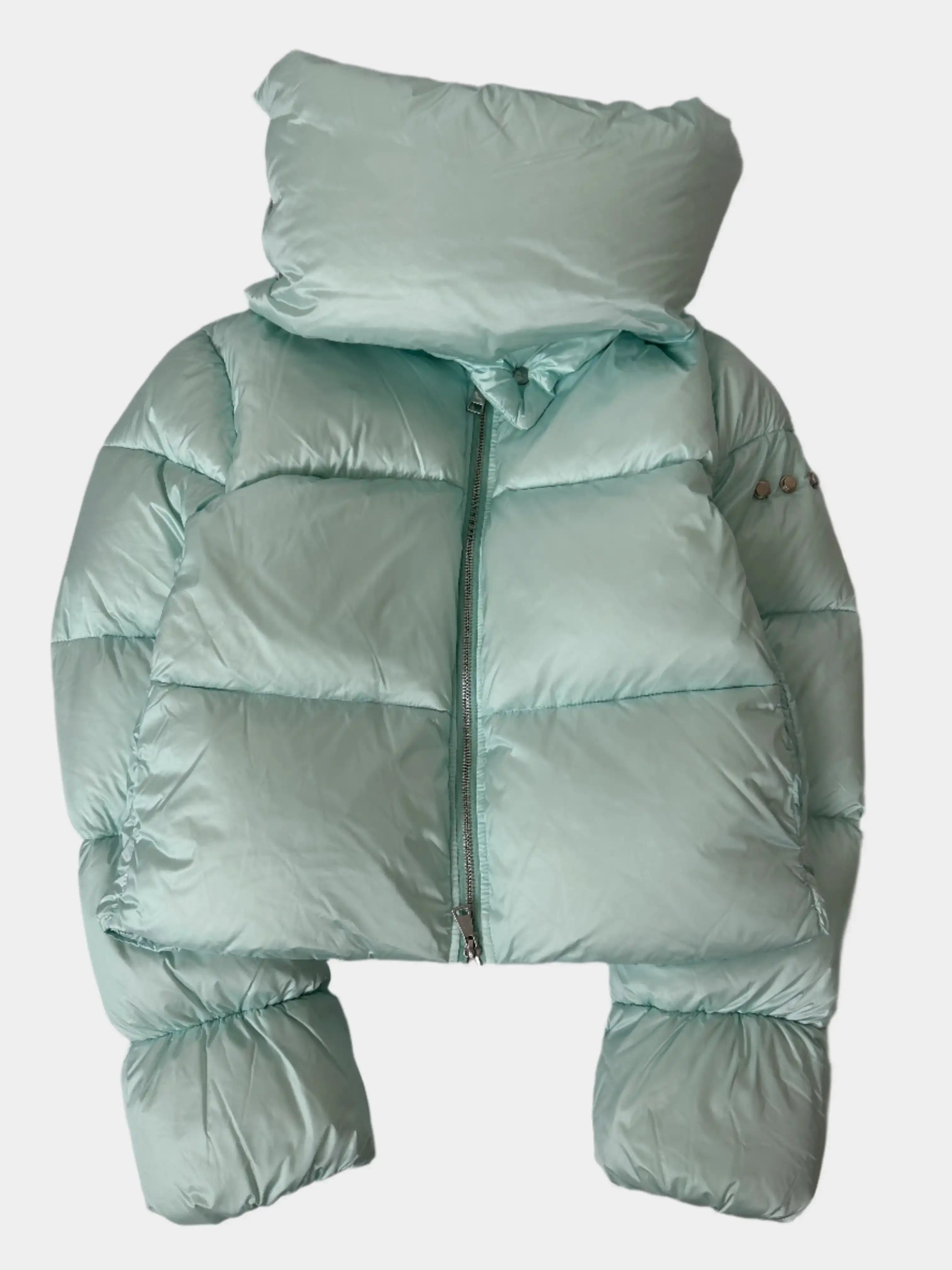 Piumino imbottito azzurro chiaro