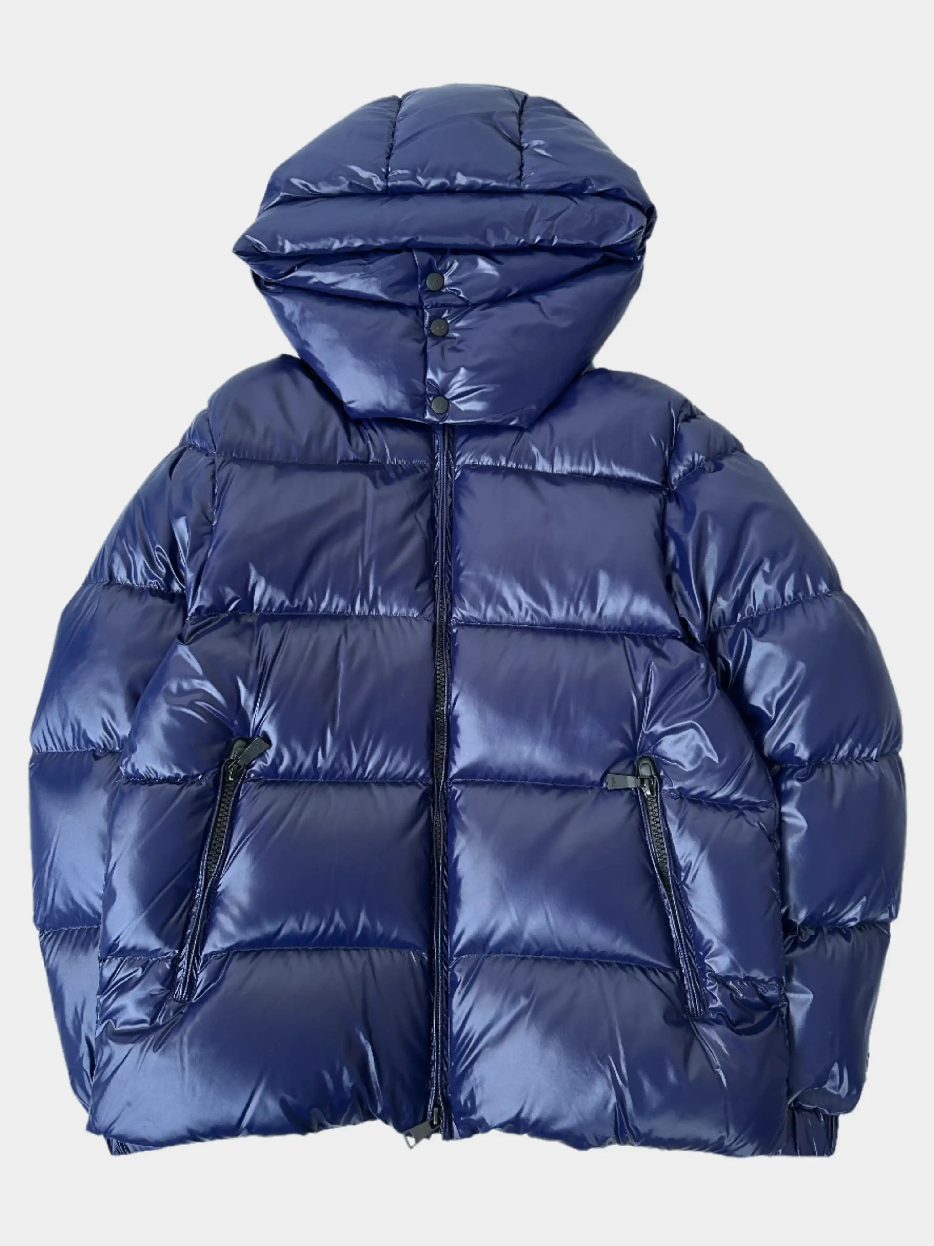 Giacca con cappuccio rimovibile blu navy