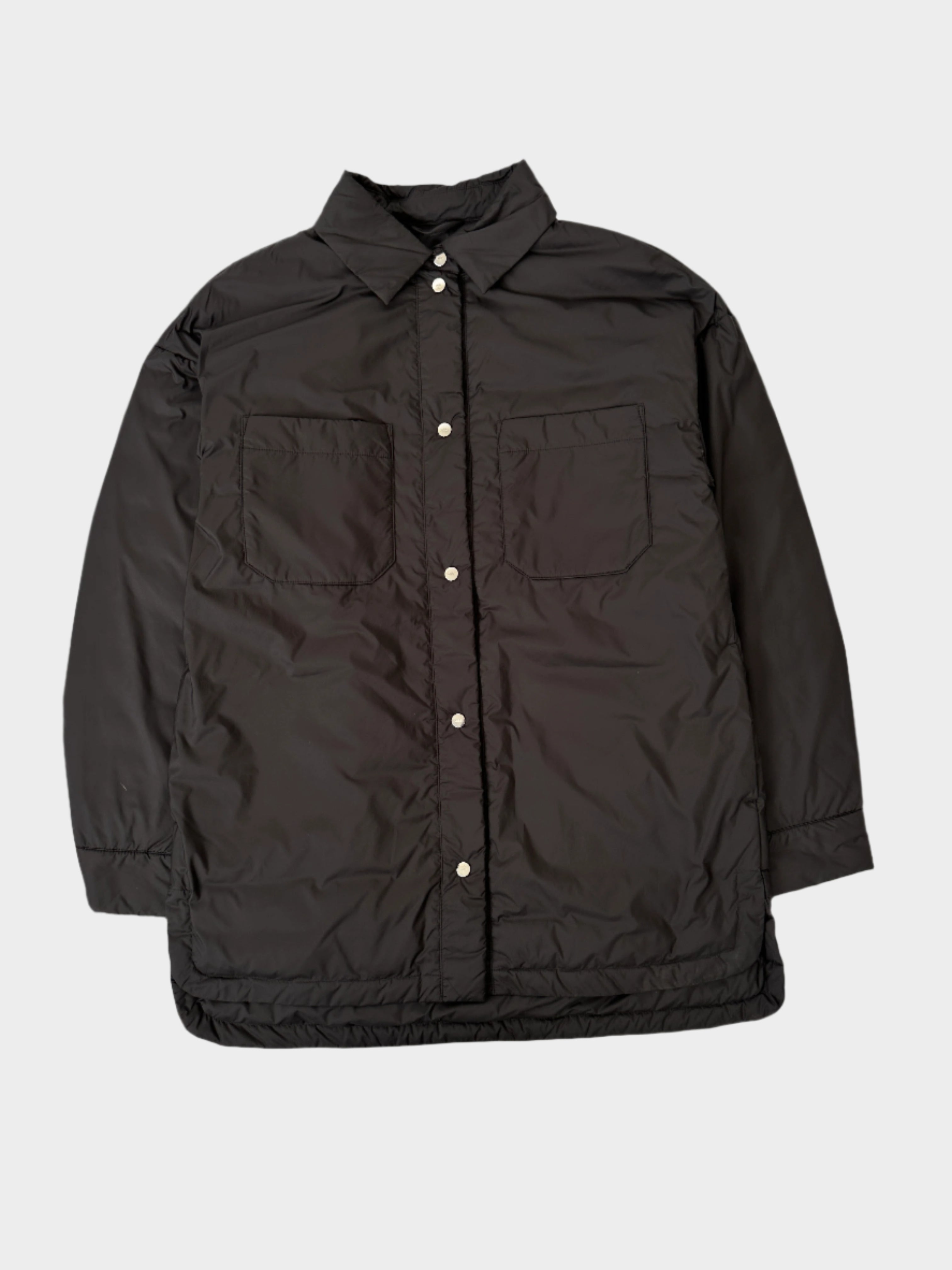 Black Down Shirt Jacket