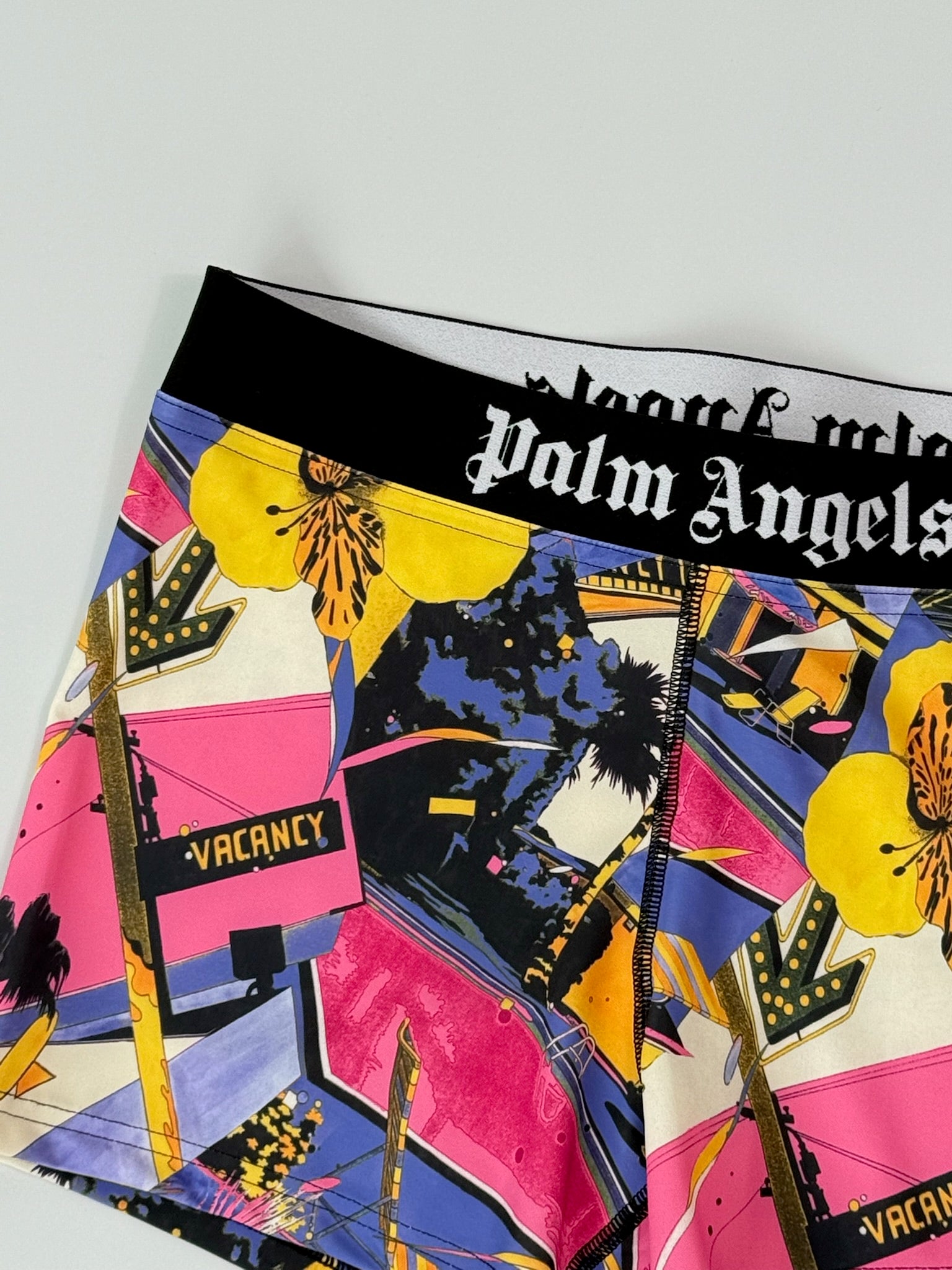 Multicolor Shorts With Miami Print