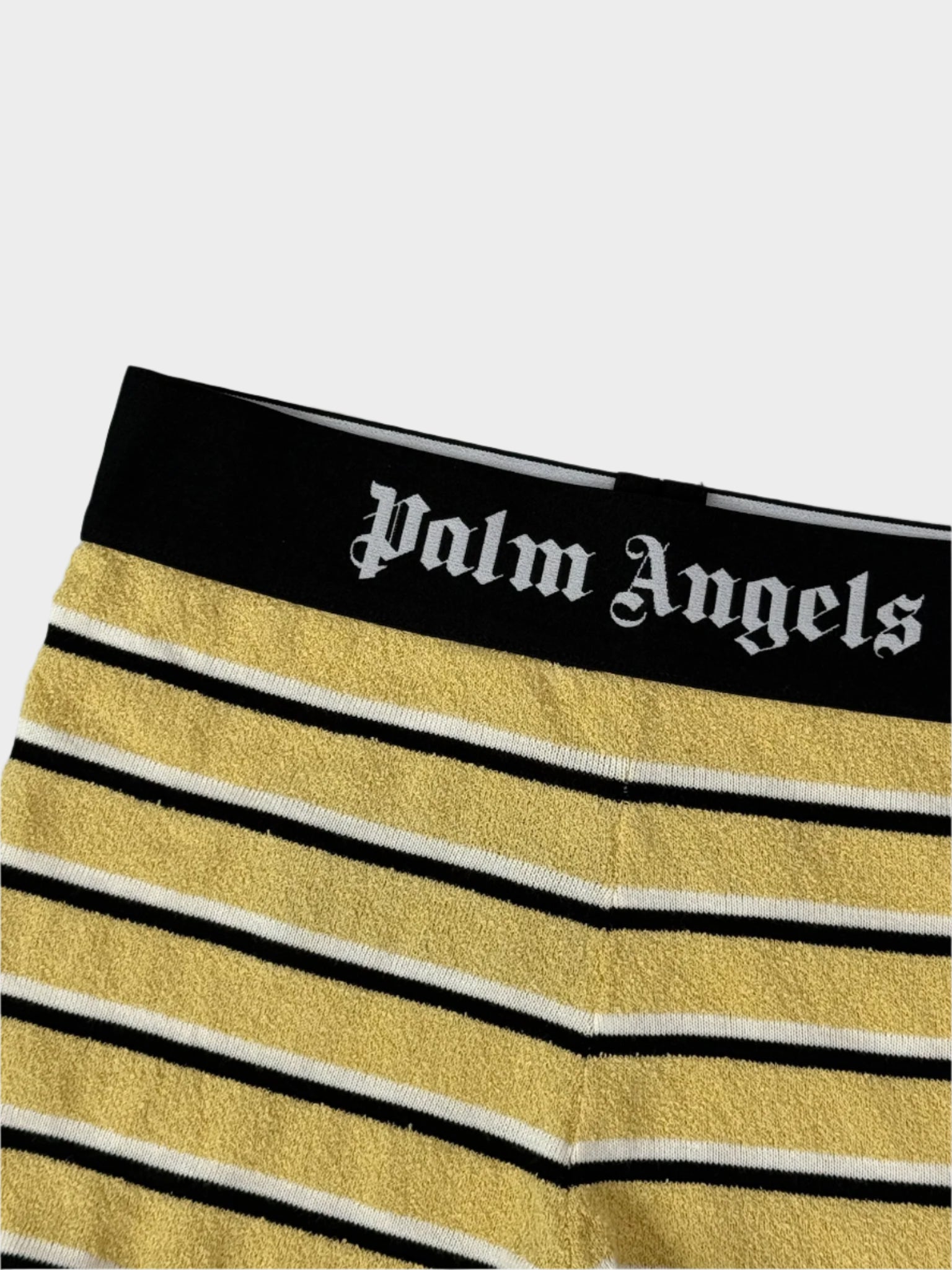Short Gialli A Righe In Maglia