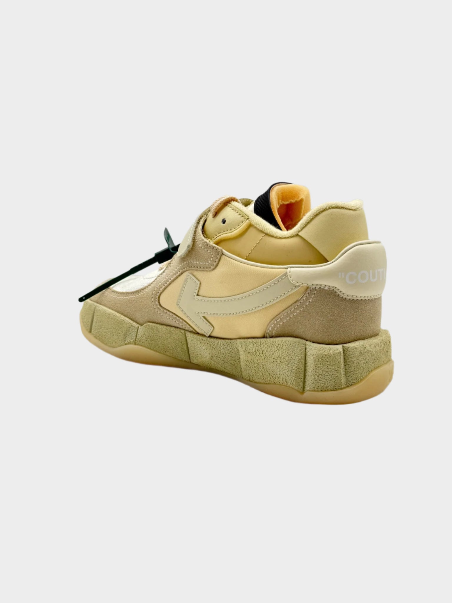 Beige Low Top Puzzle Couture Sneaker