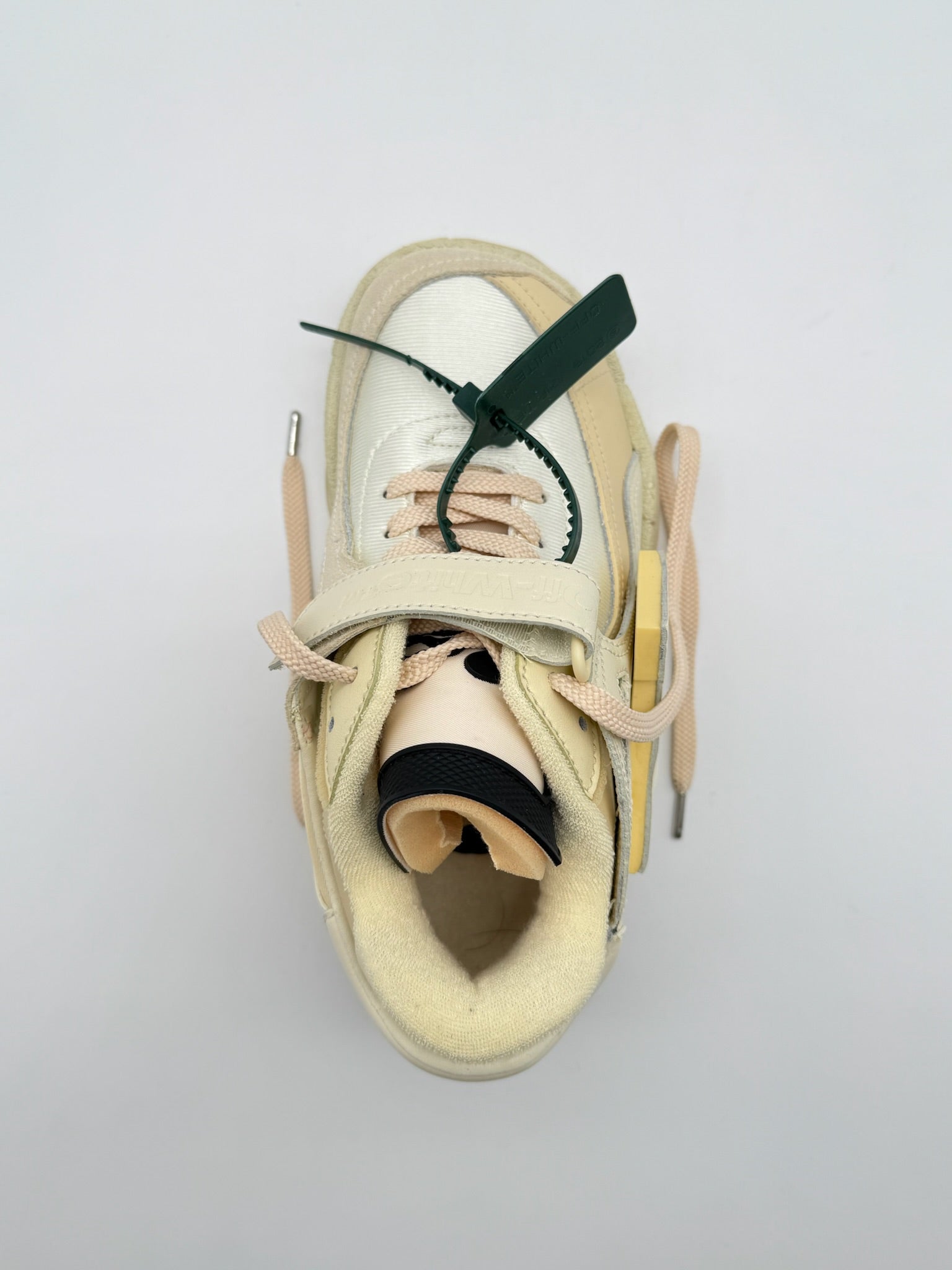 Beige Low Top Puzzle Couture Sneaker