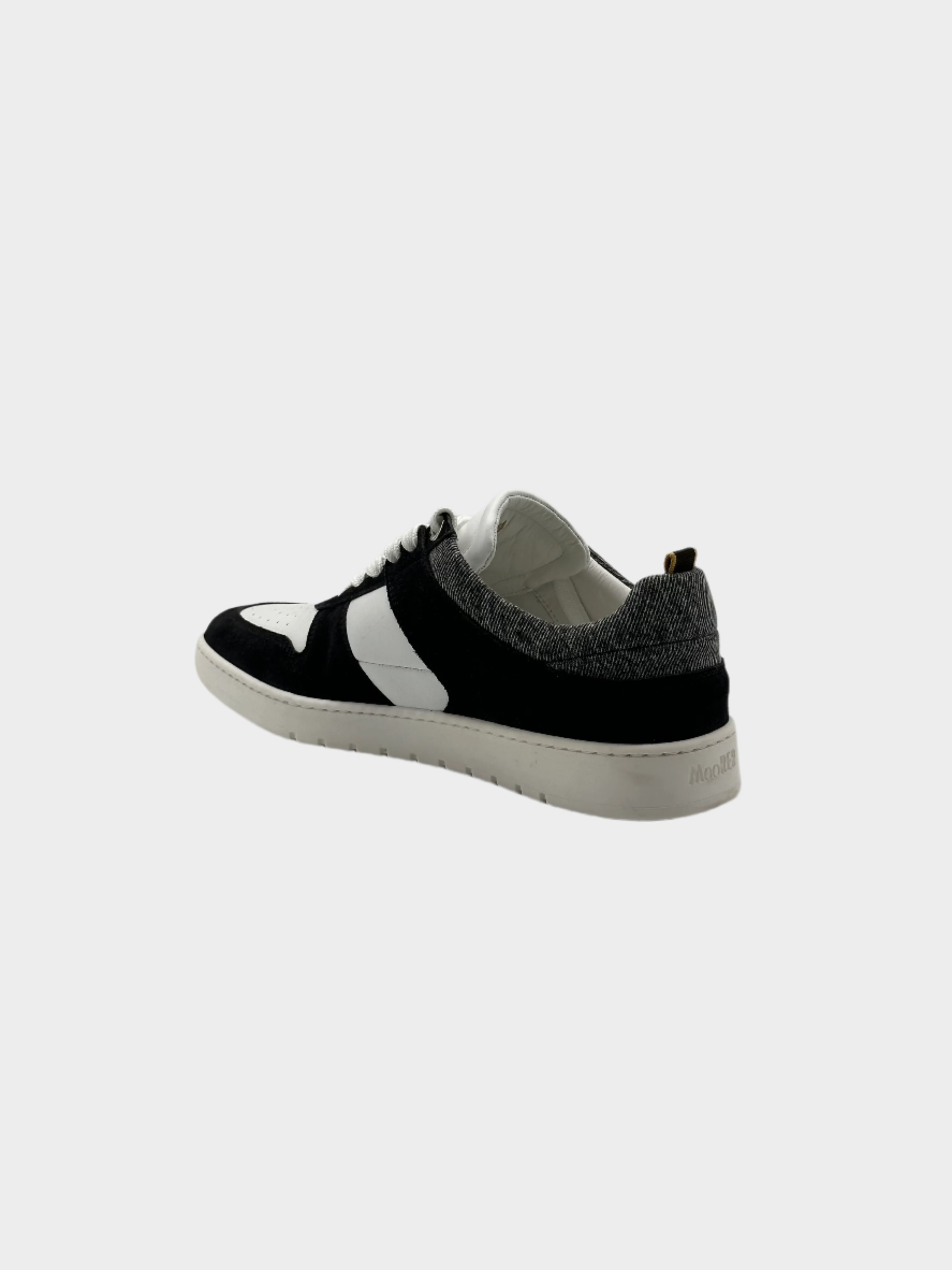Black Suede And Leather Sneakers