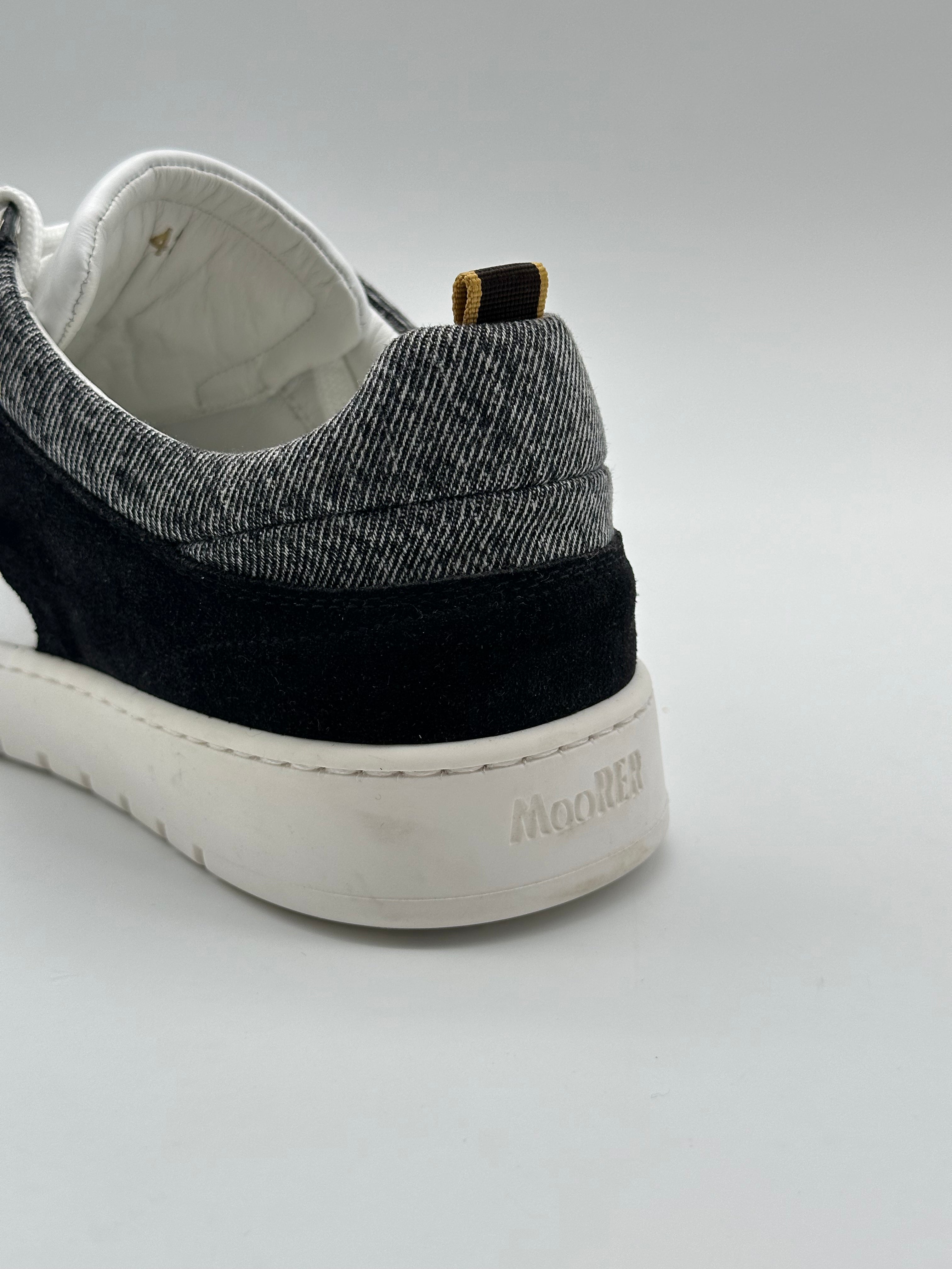 Black Suede And Leather Sneakers