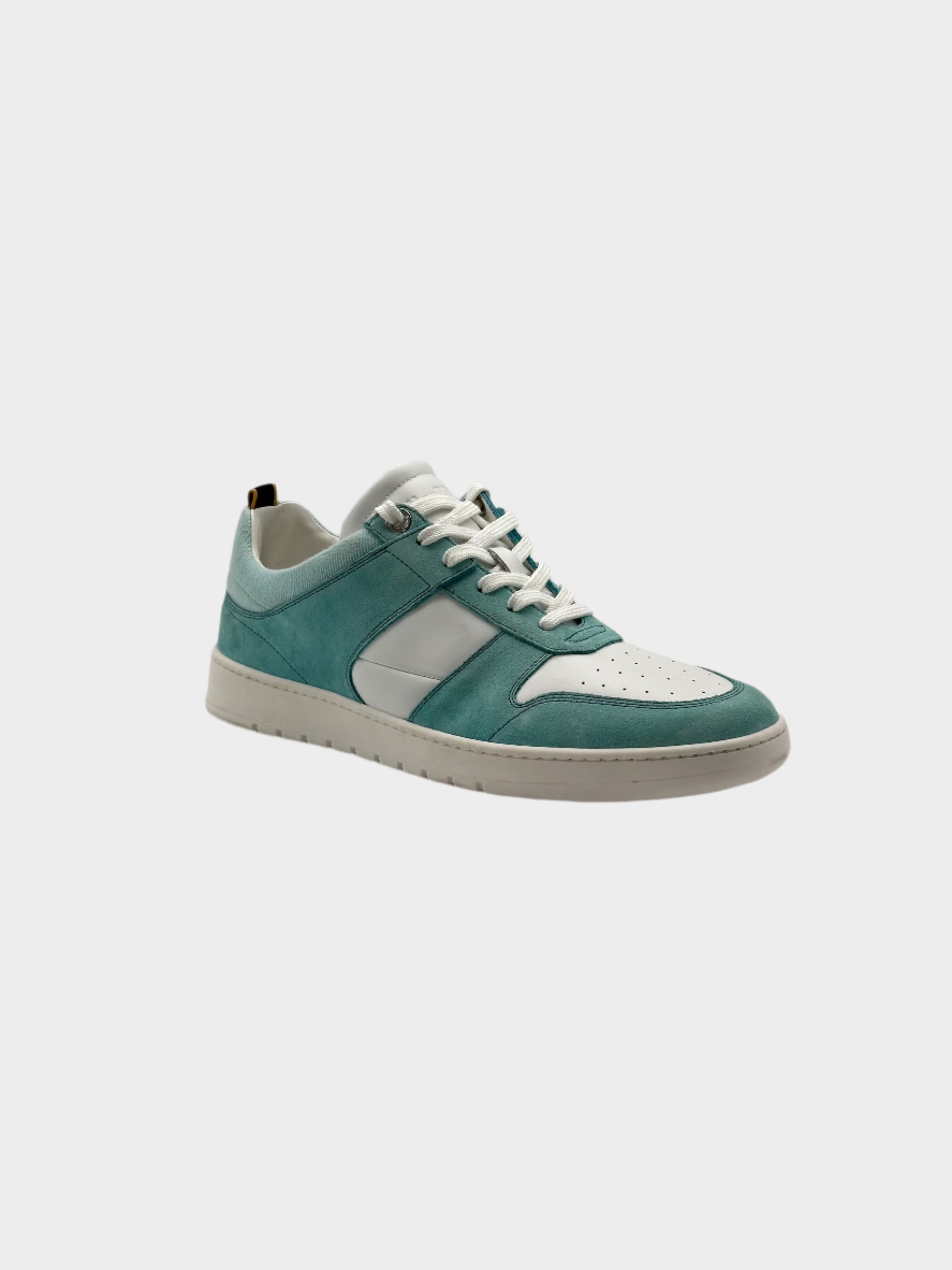 Blue Suede And Leather Sneakers