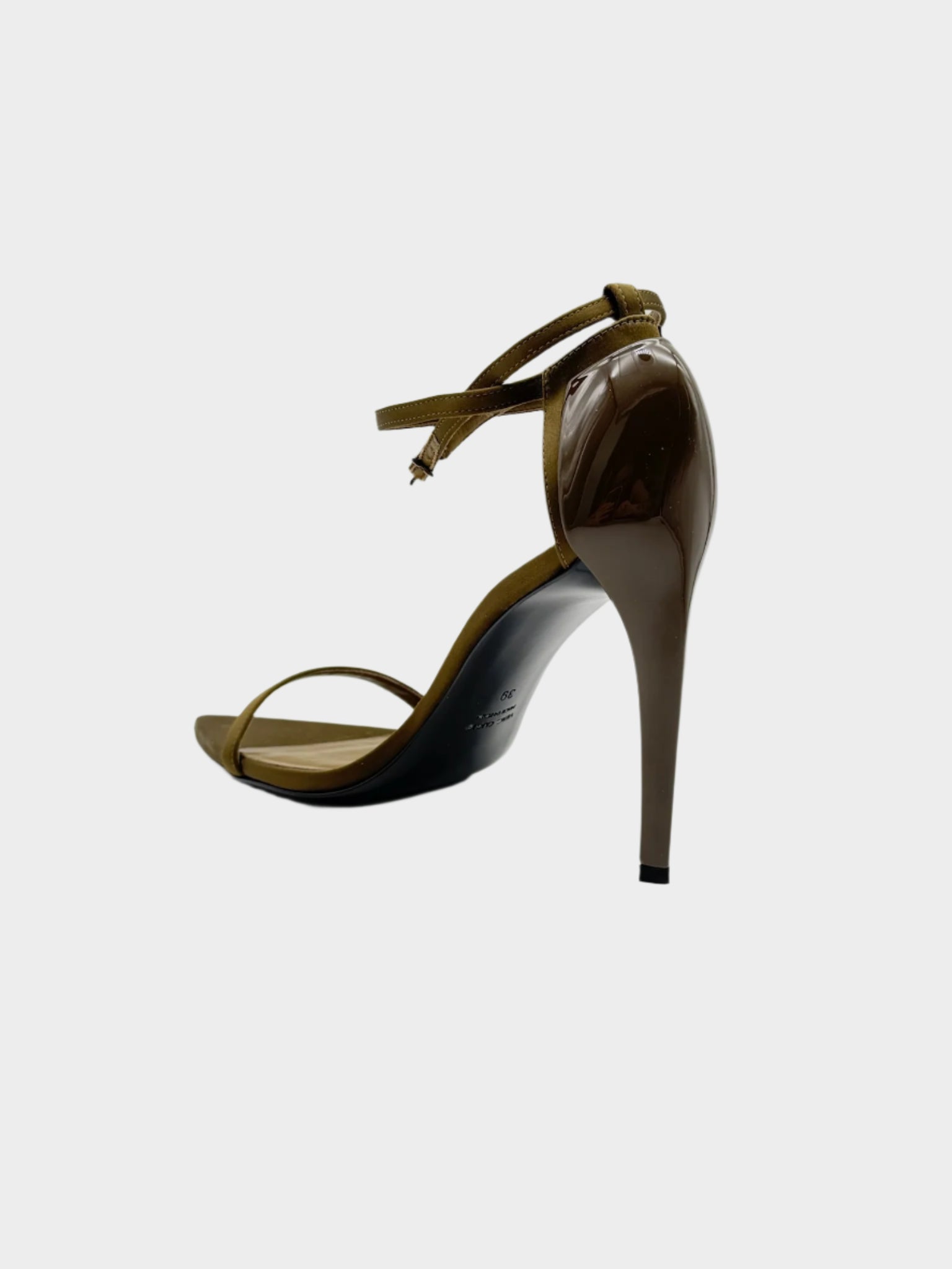 Sandali alti kaki con cinturini sottili