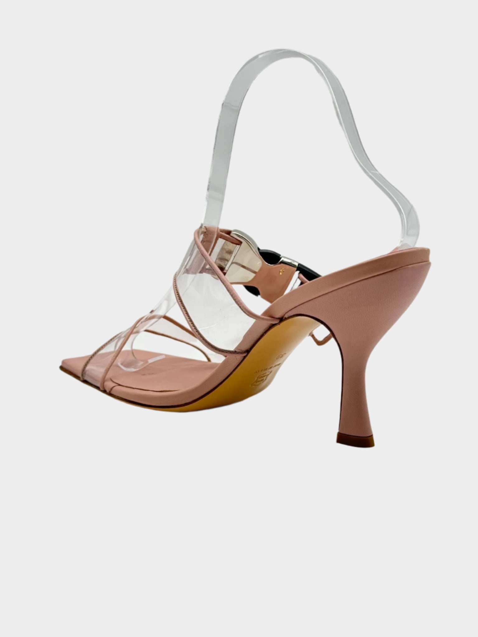 Sandali Rosa Con Fibbia Maxi