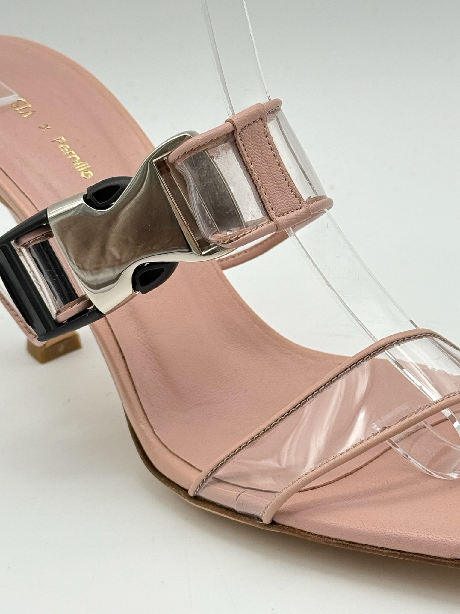 Sandali Rosa Con Fibbia Maxi