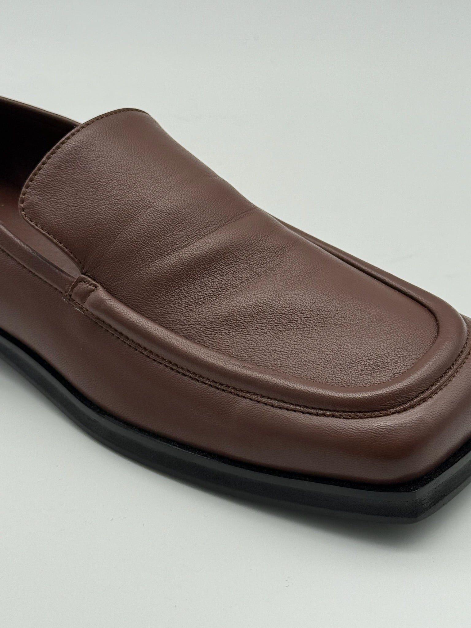 Mocassini Marroni In Pelle