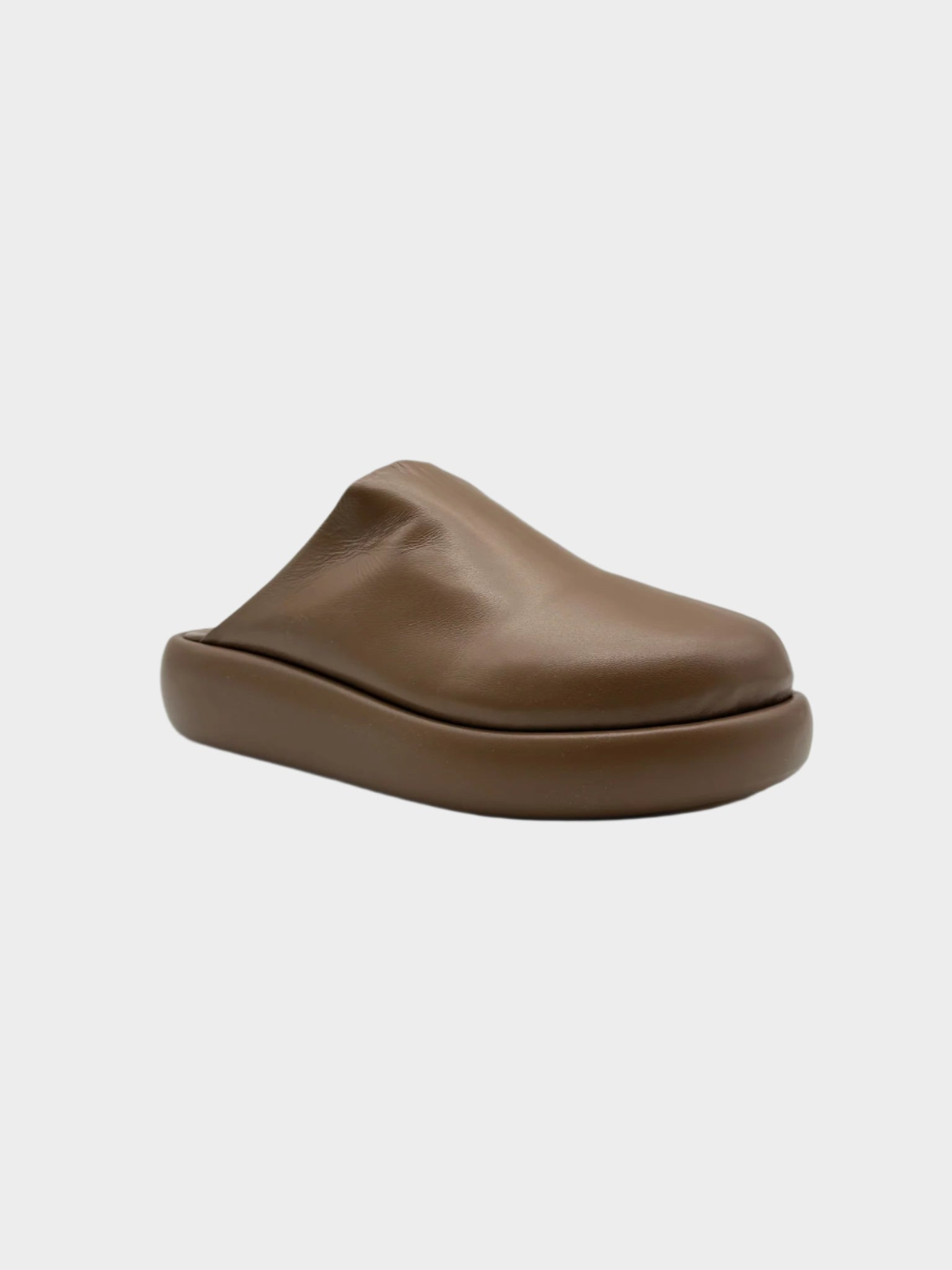 Sabot Marroni Con Suola Imbottita