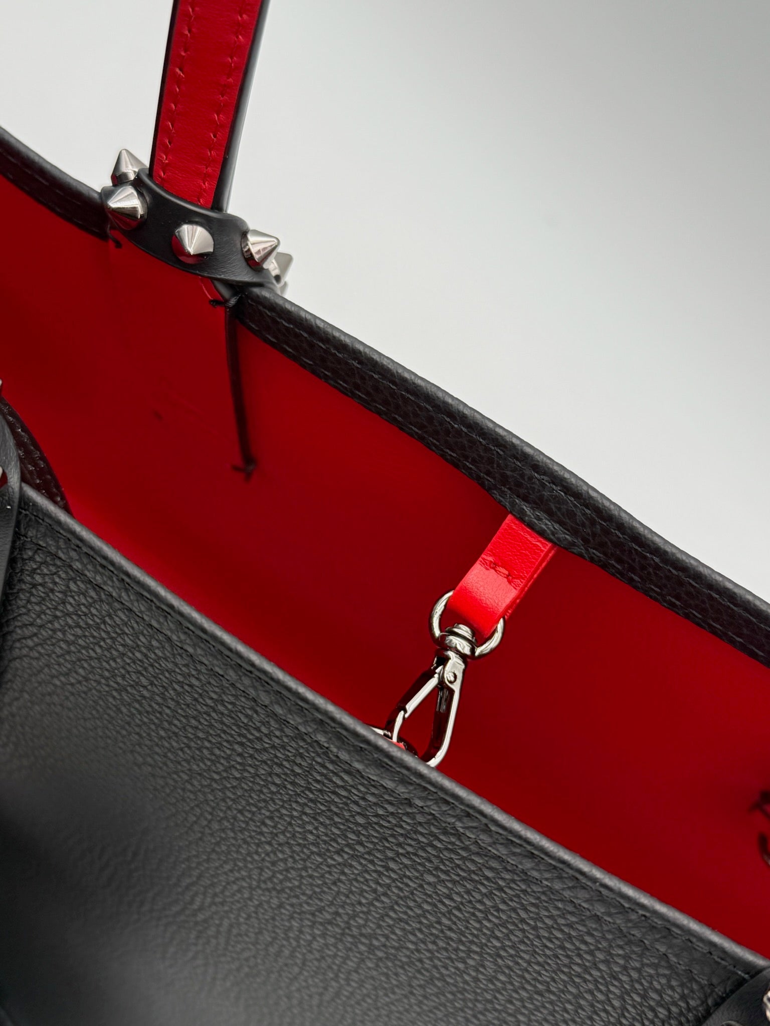 Borsa Cabata Large Nera Con Borchie