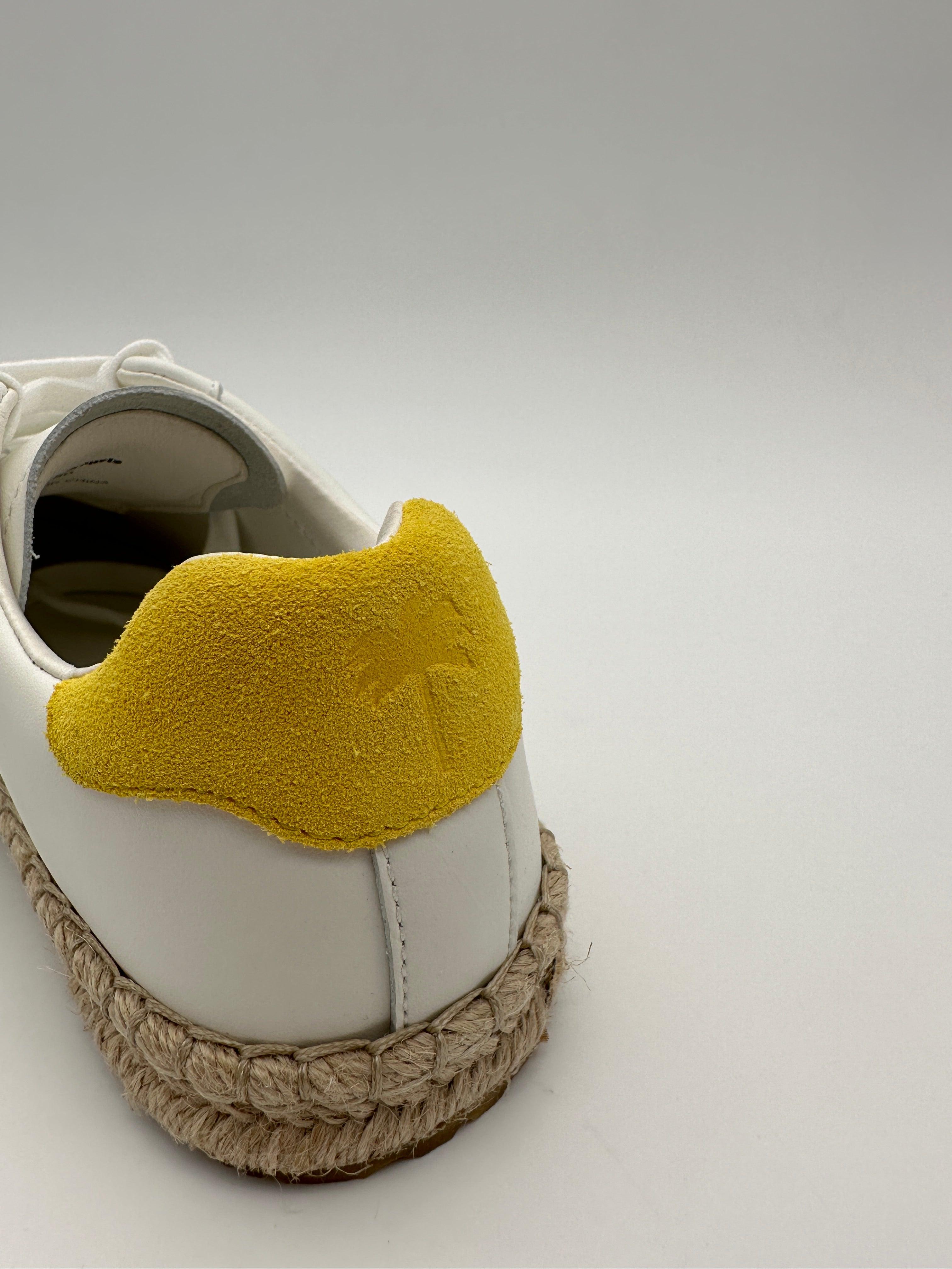 White Yellow Espadrilles
