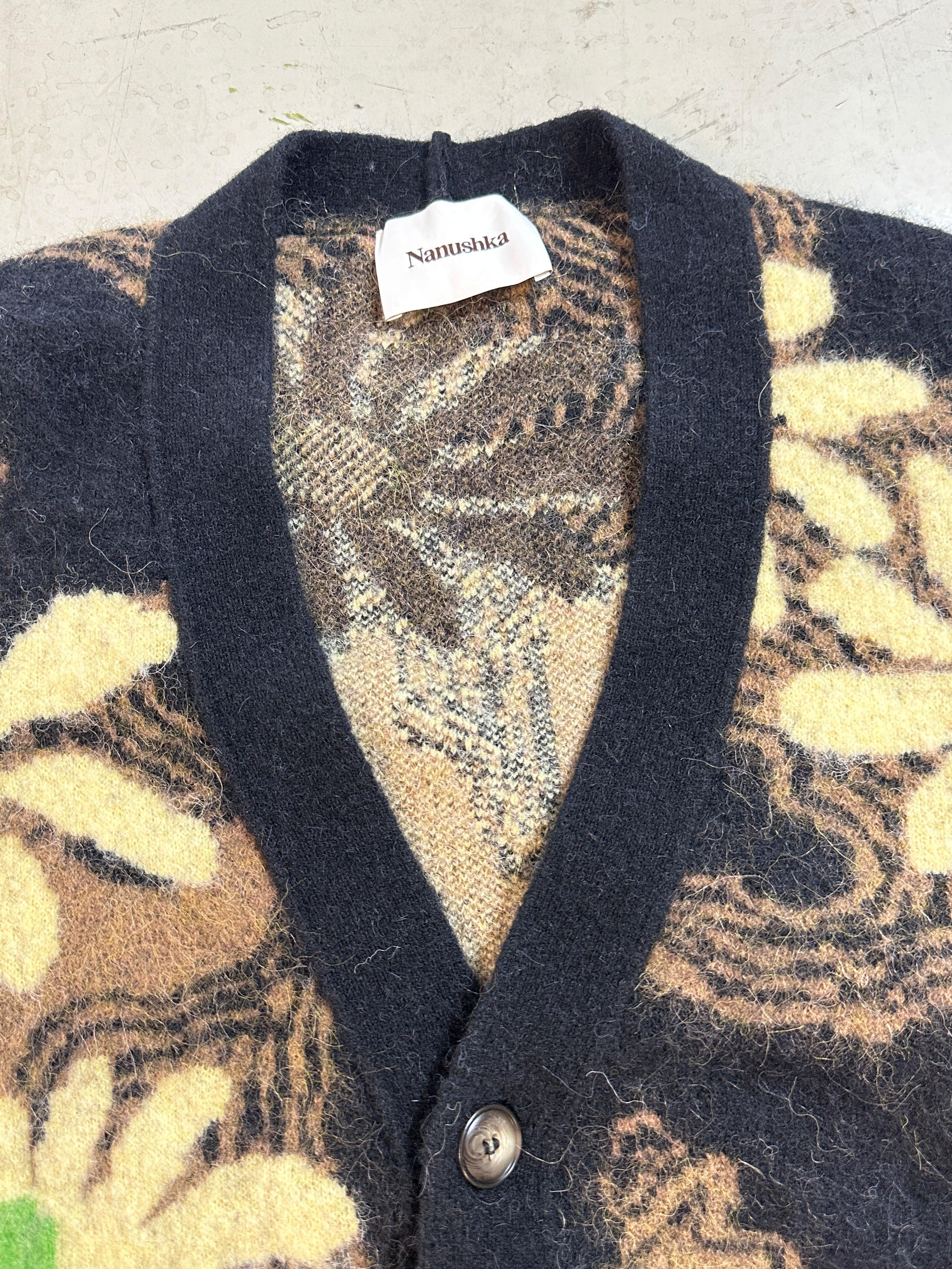 Intarsia Floral Cardigan