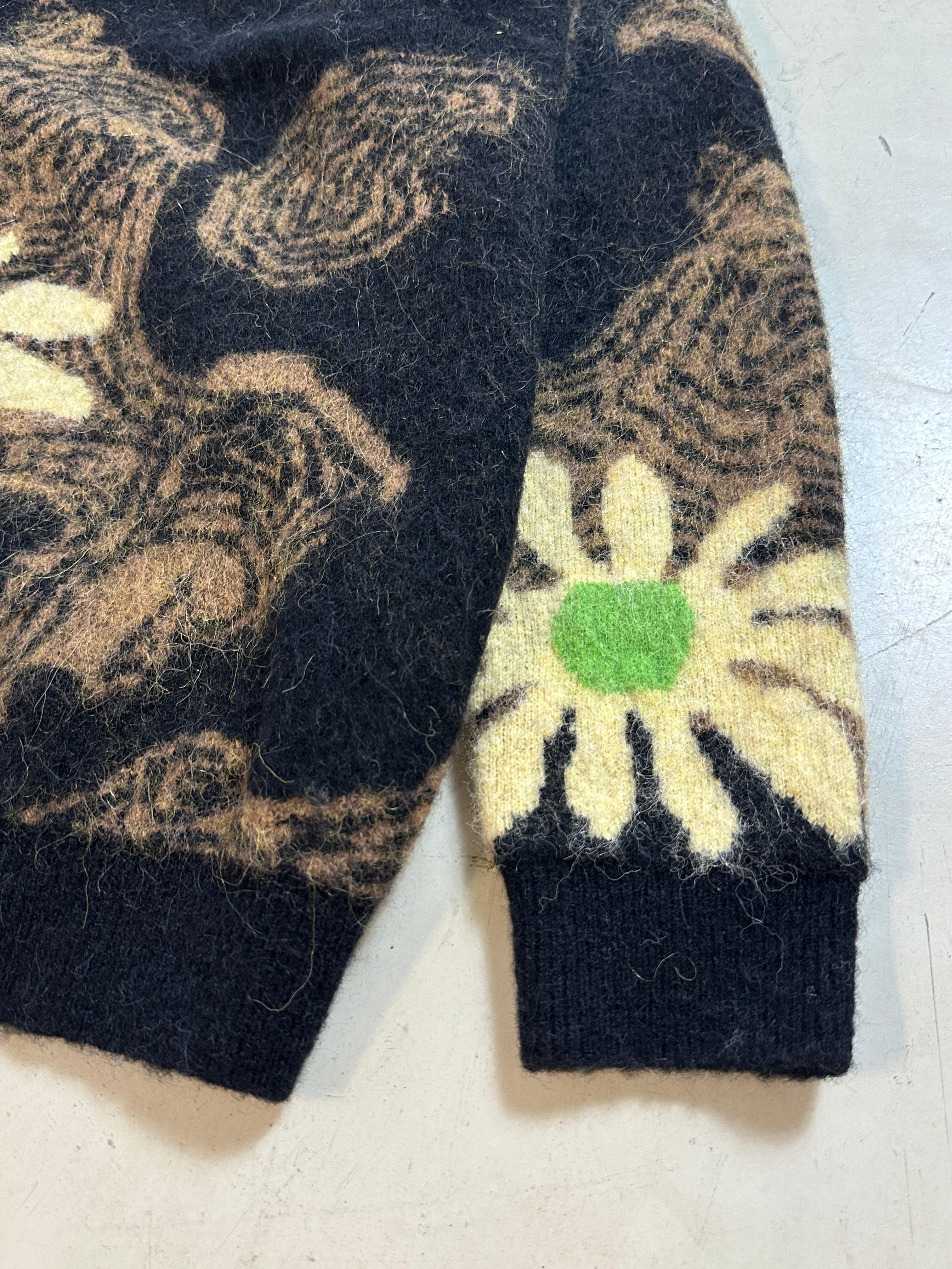 Intarsia Floral Cardigan