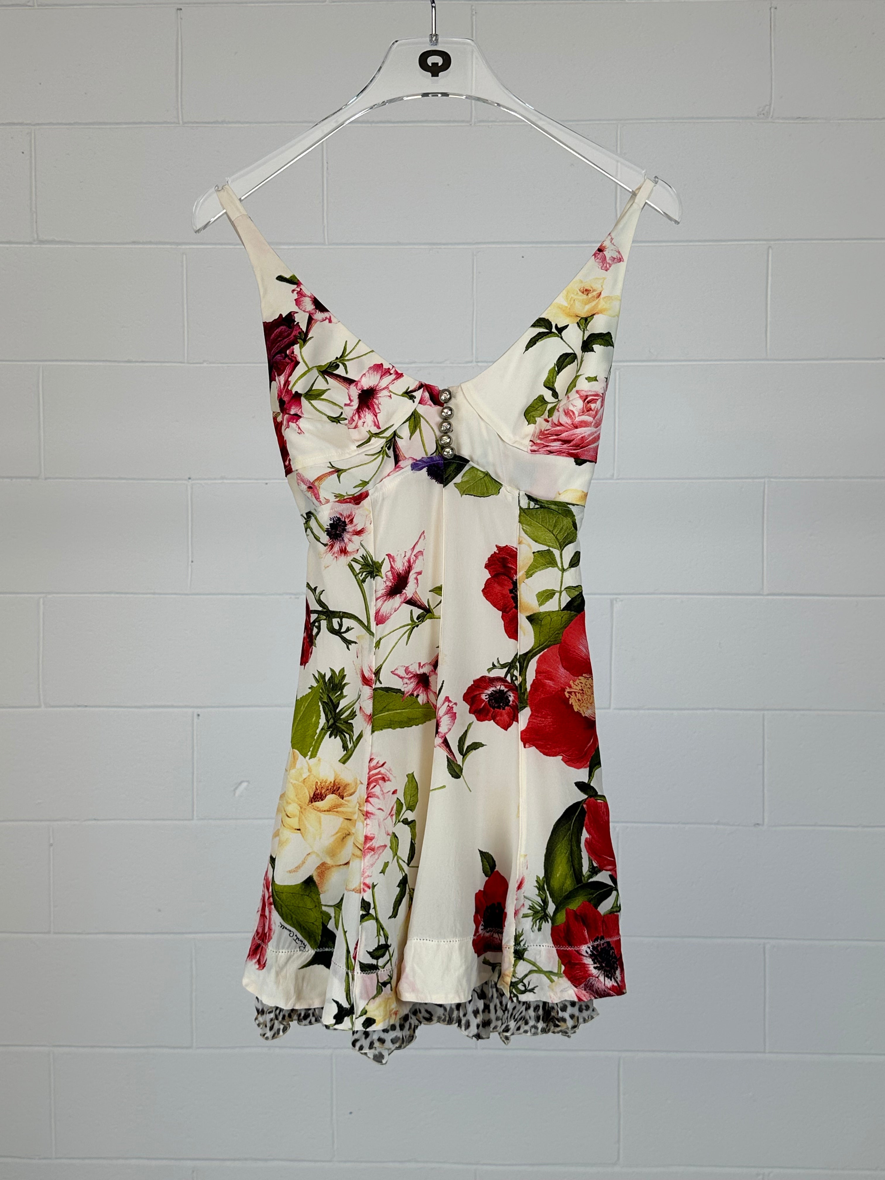 Silk Floral Mini Dress