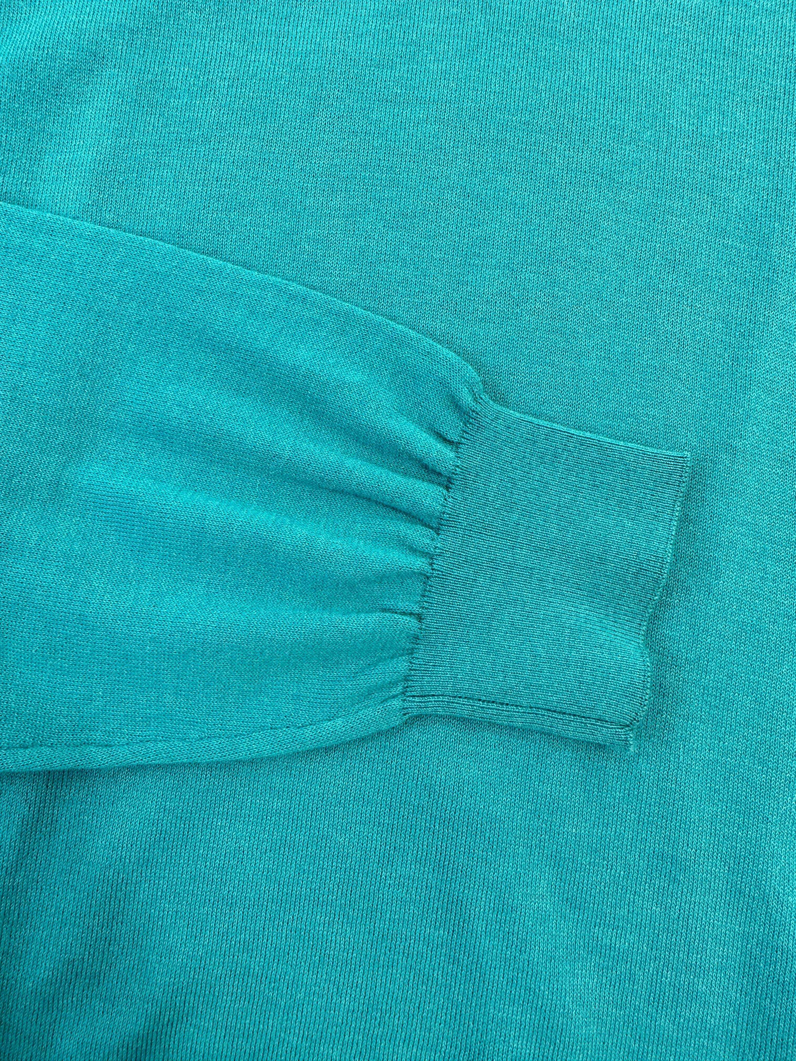 Maglione Girocollo In Maglia Leggera Verde Smeraldo