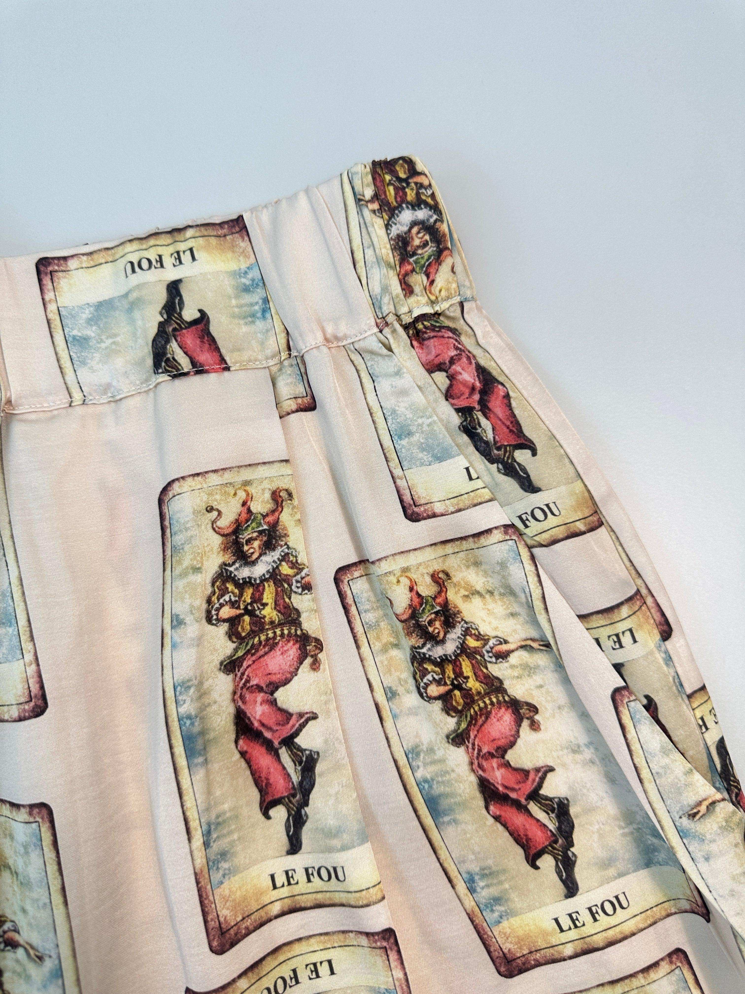 Pantaloncini Con Stampa Carte “Le Fou”