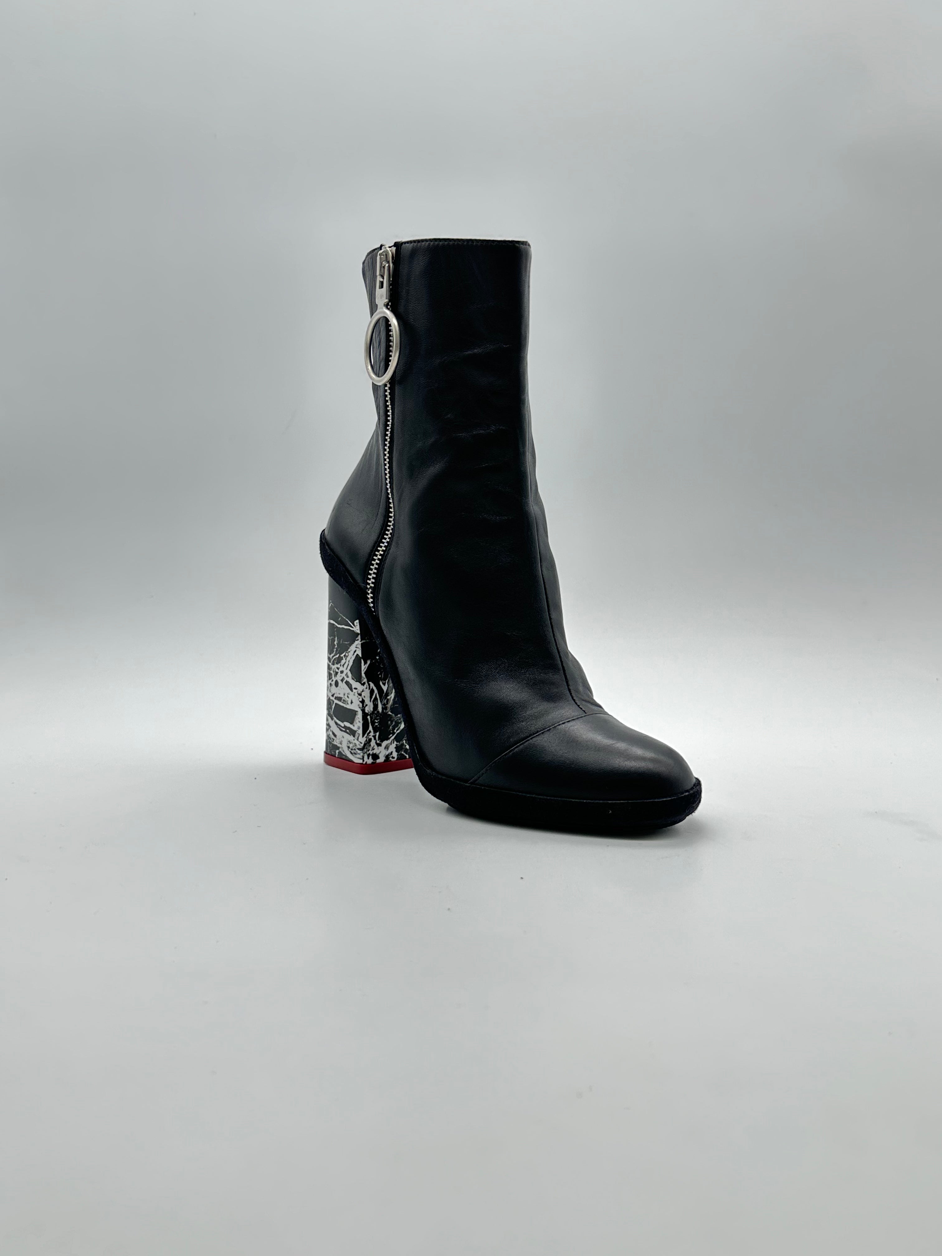 Marble Ankle Boots