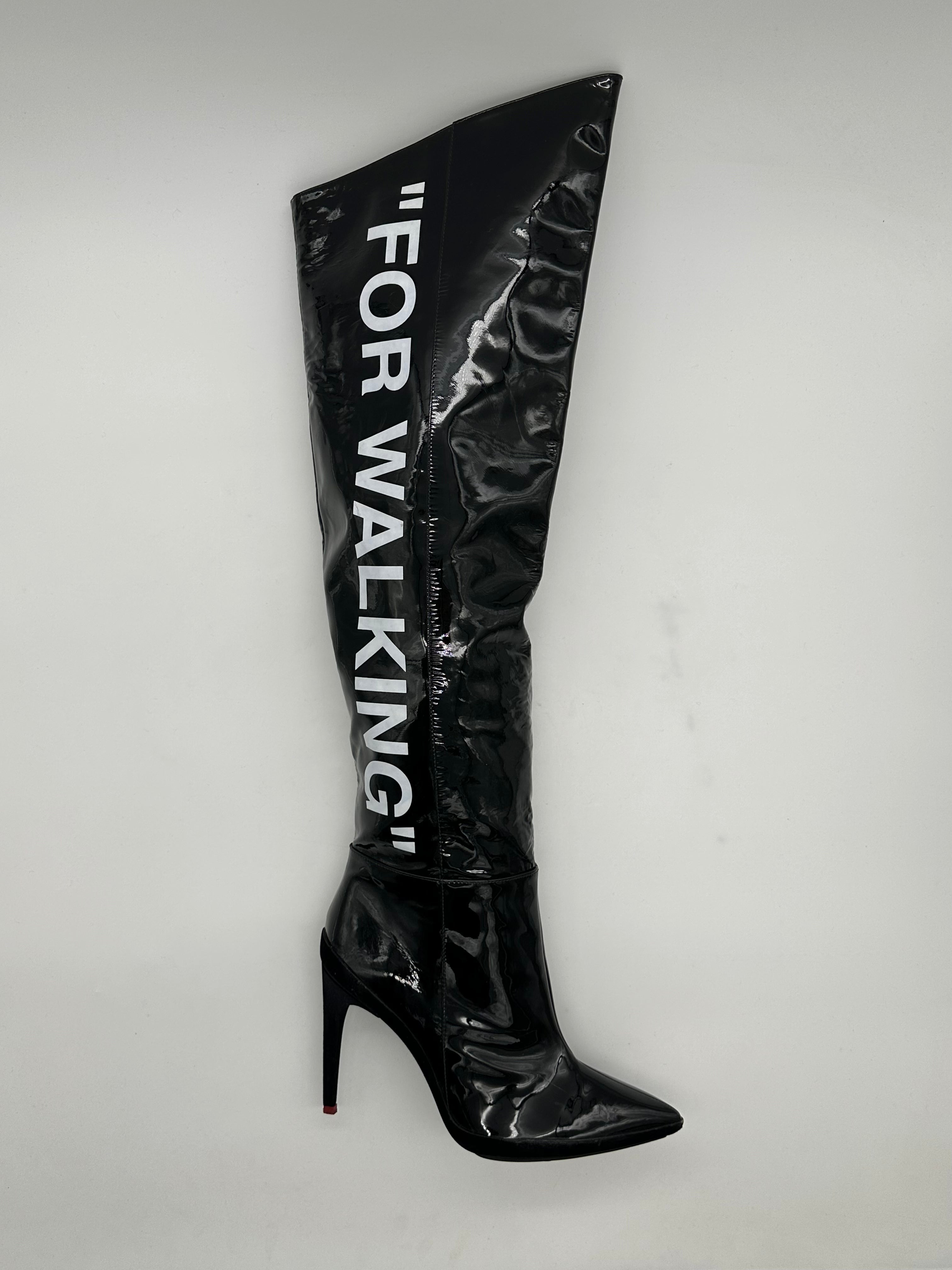 Lacquered High Boots