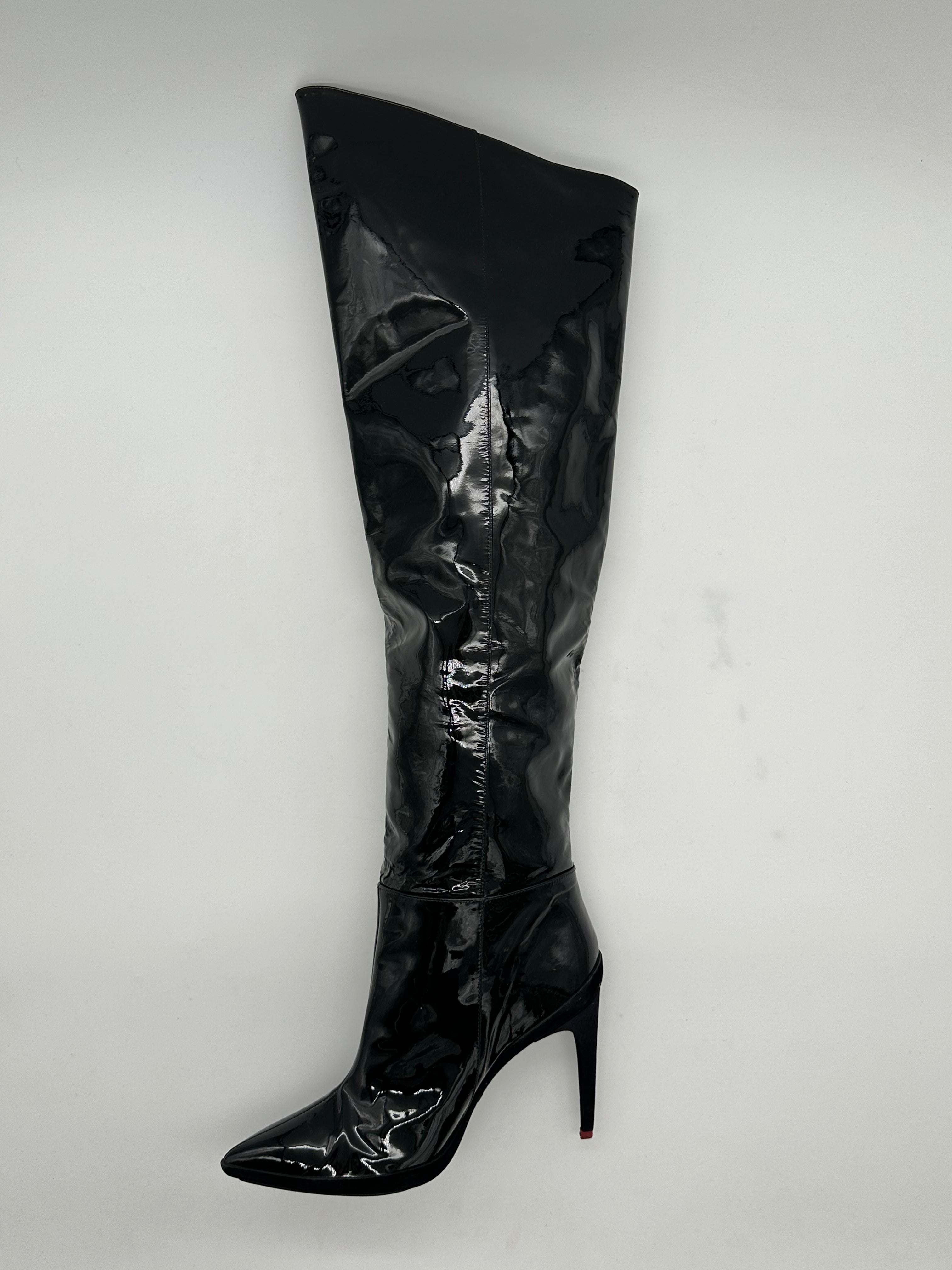 Lacquered High Boots