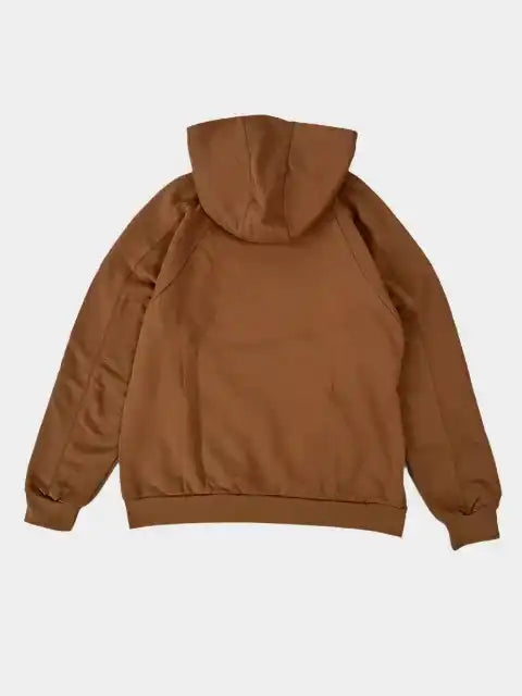 Teddy Raglan Hoodie With Printed Logo