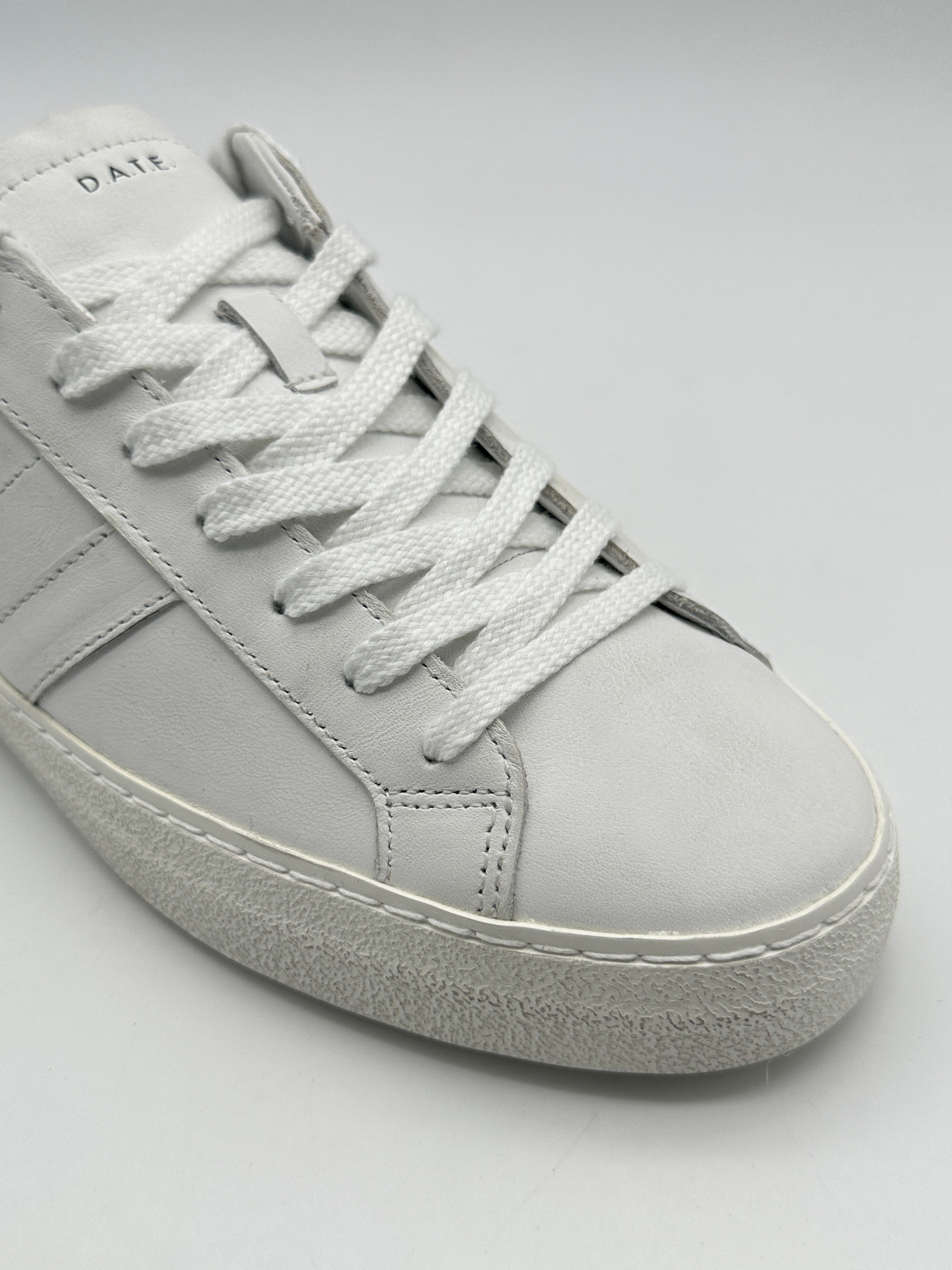 Sneakers Hill Low Vintage Calf White-Black In Pelle Bianco Nera