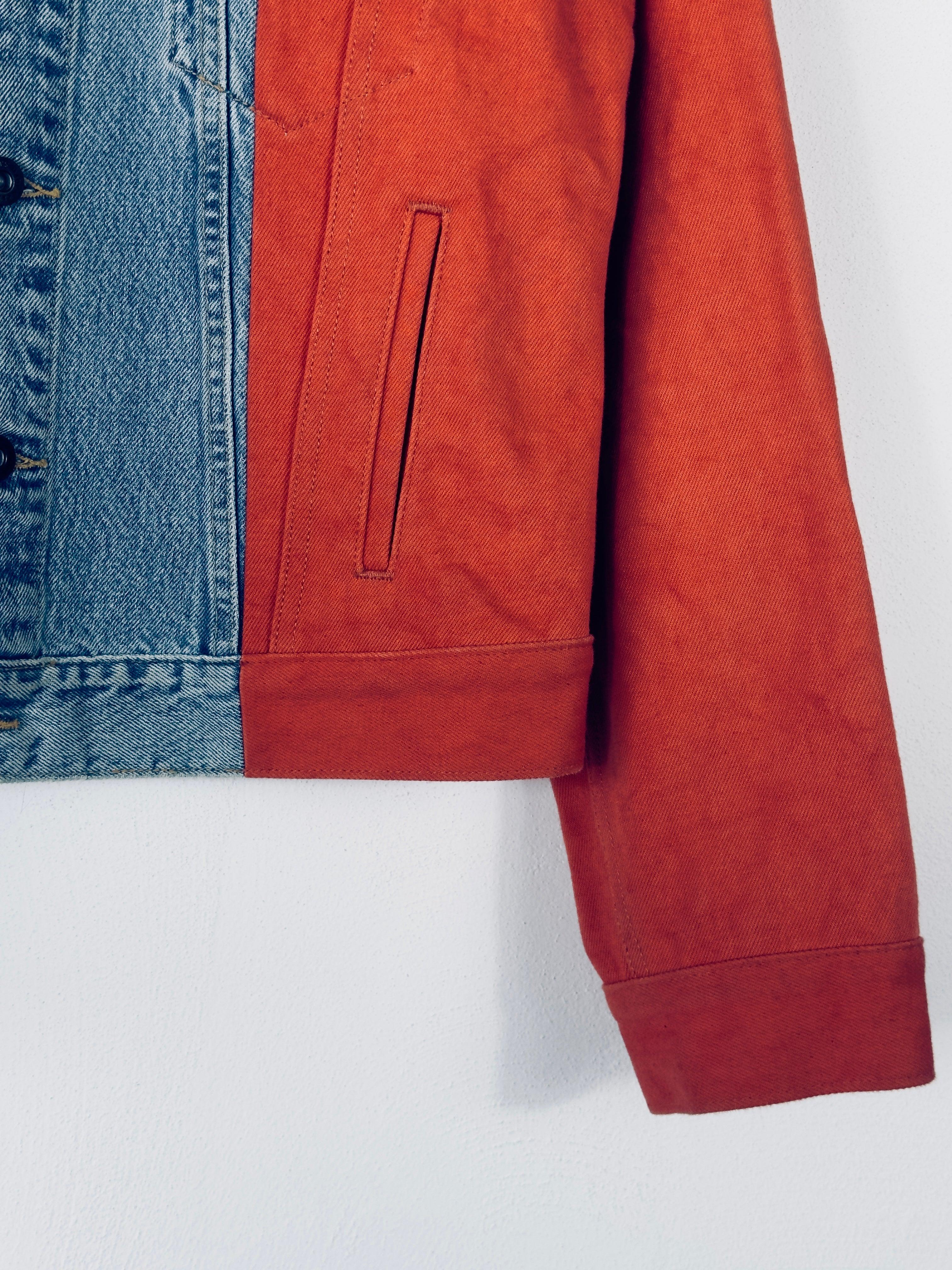 Off-White Collab Bicolor Denim Jacket
