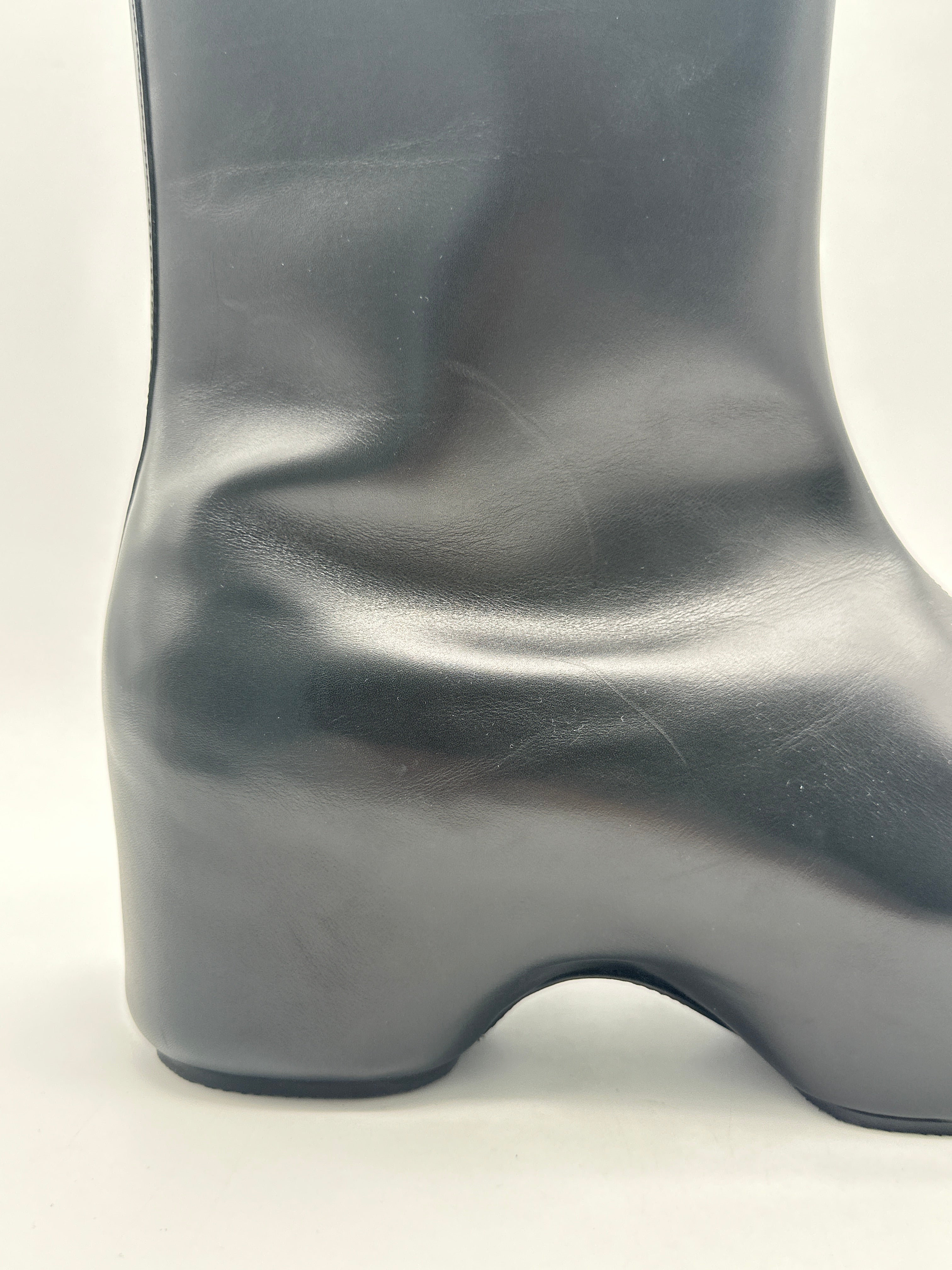 Givenchy Black Chunky Sole Leather Ankle Boots
