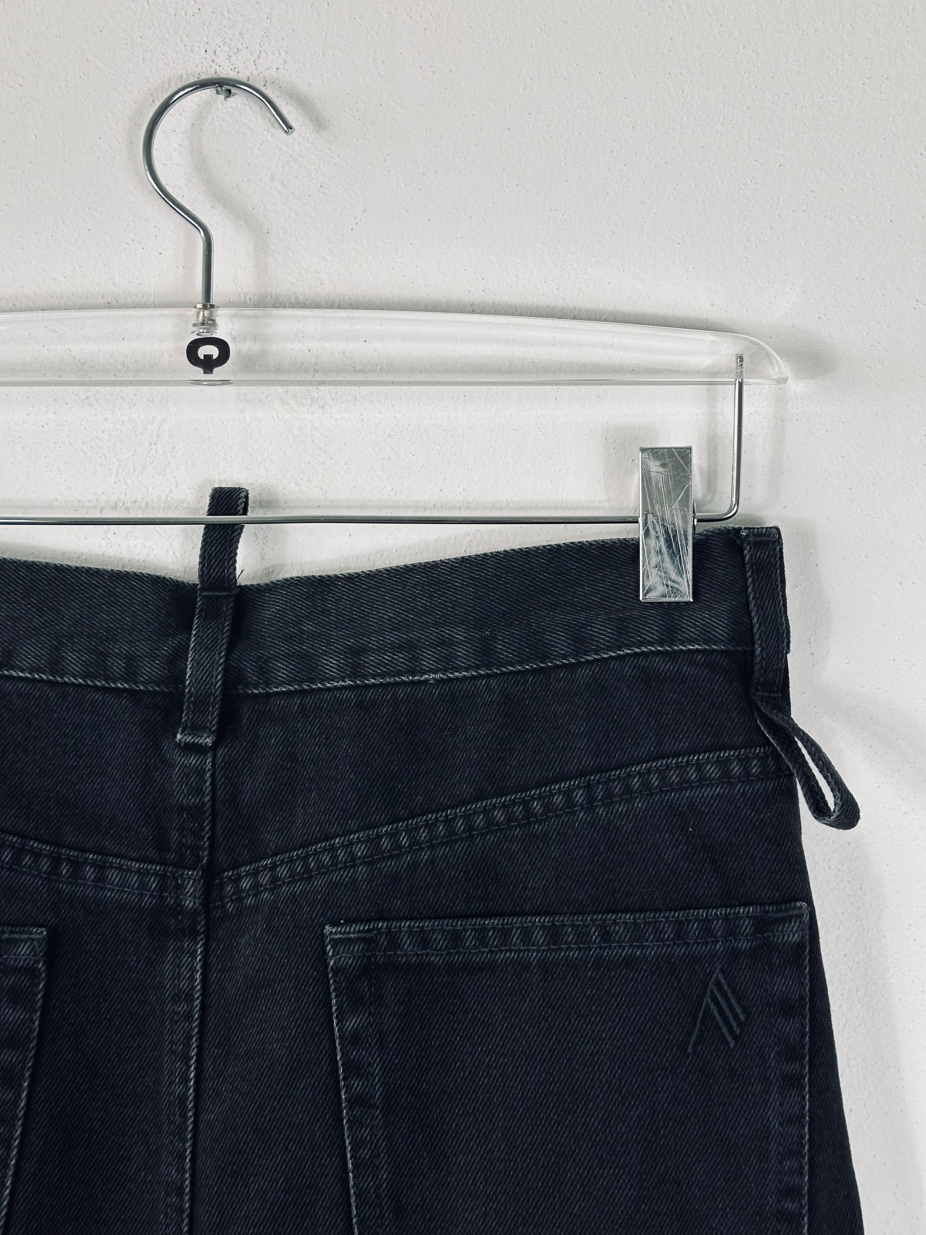 Cut Out Long Denim Skirt