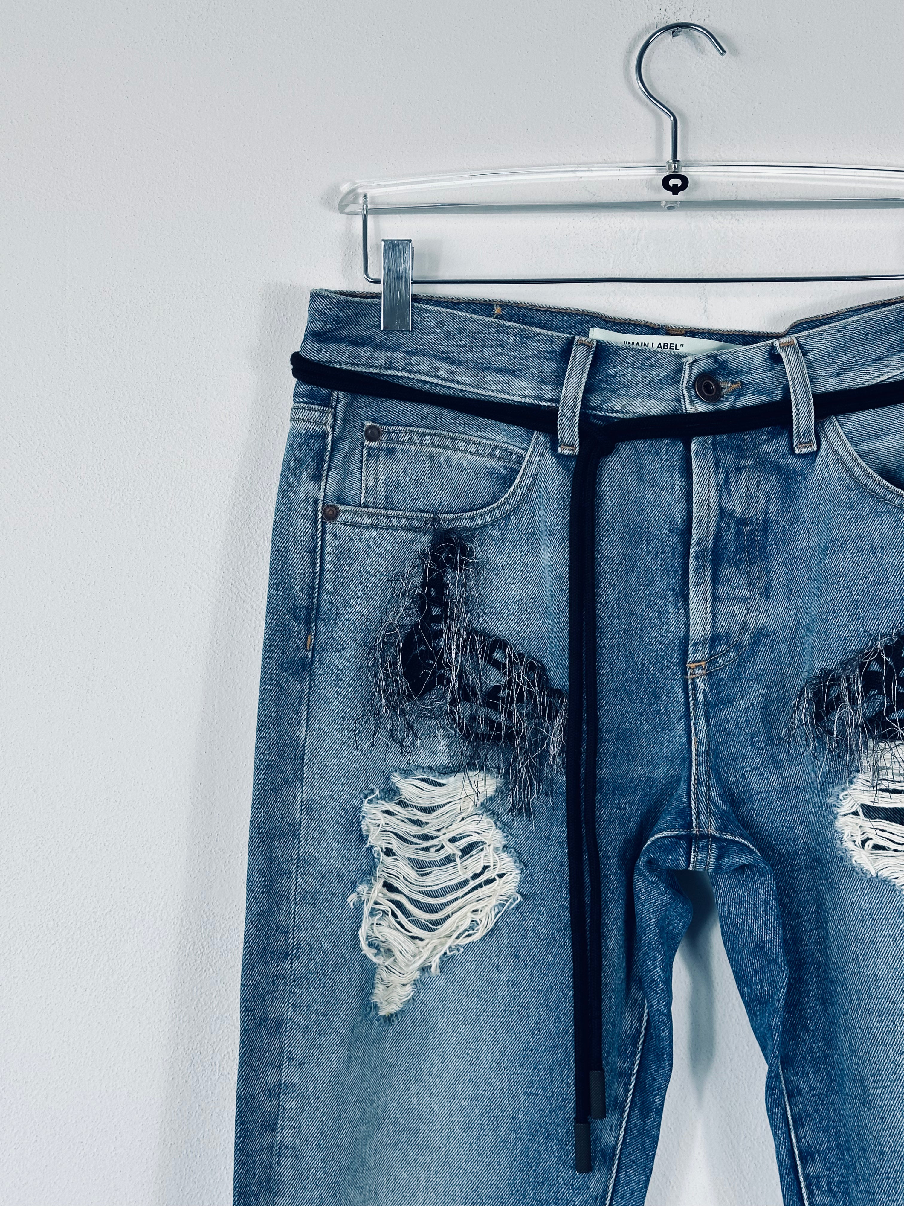Ripped and Frayed Jeans
